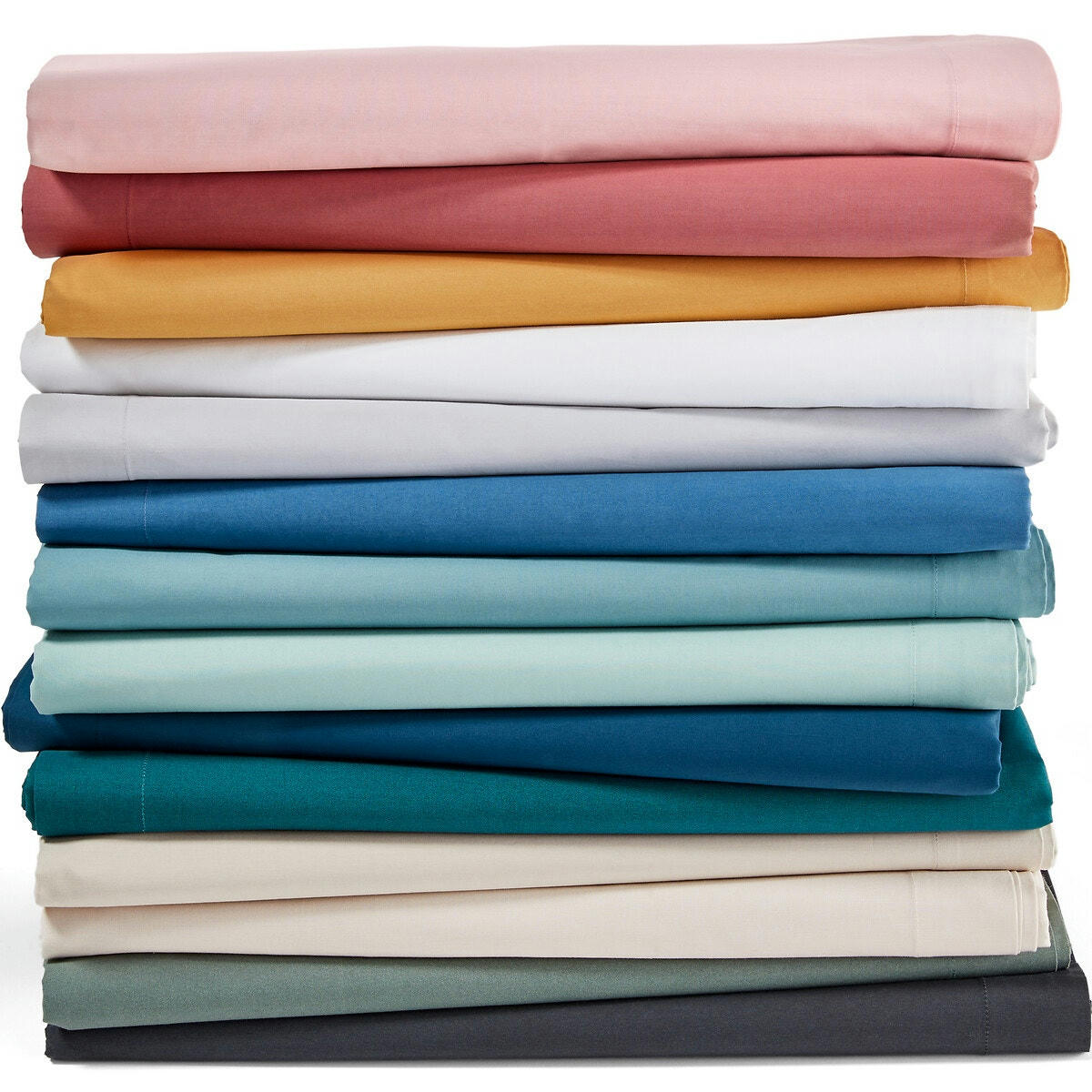 Taie d'oreiller unie percale de coton bio Scenario