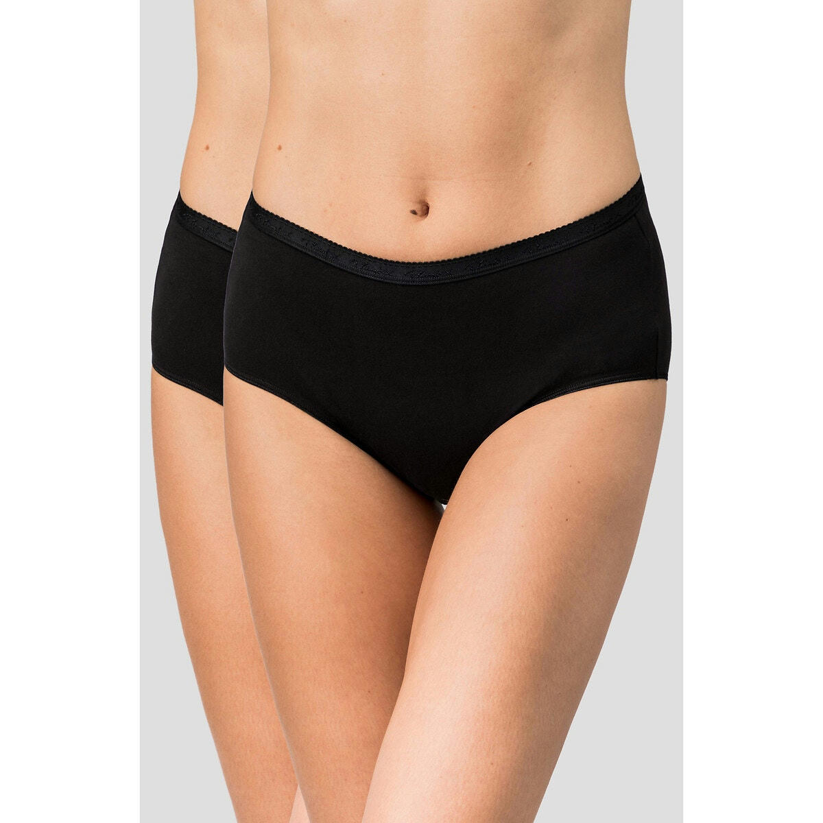 Lot de 3 + 1 gratuit slips midi en coton bio