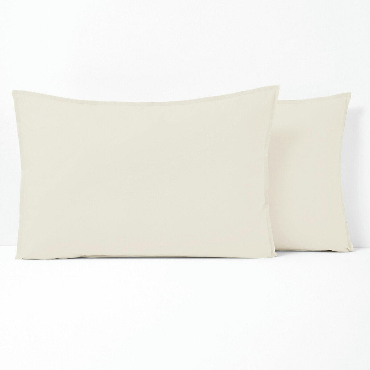 Taie d'oreiller unie percale de coton bio Scenario