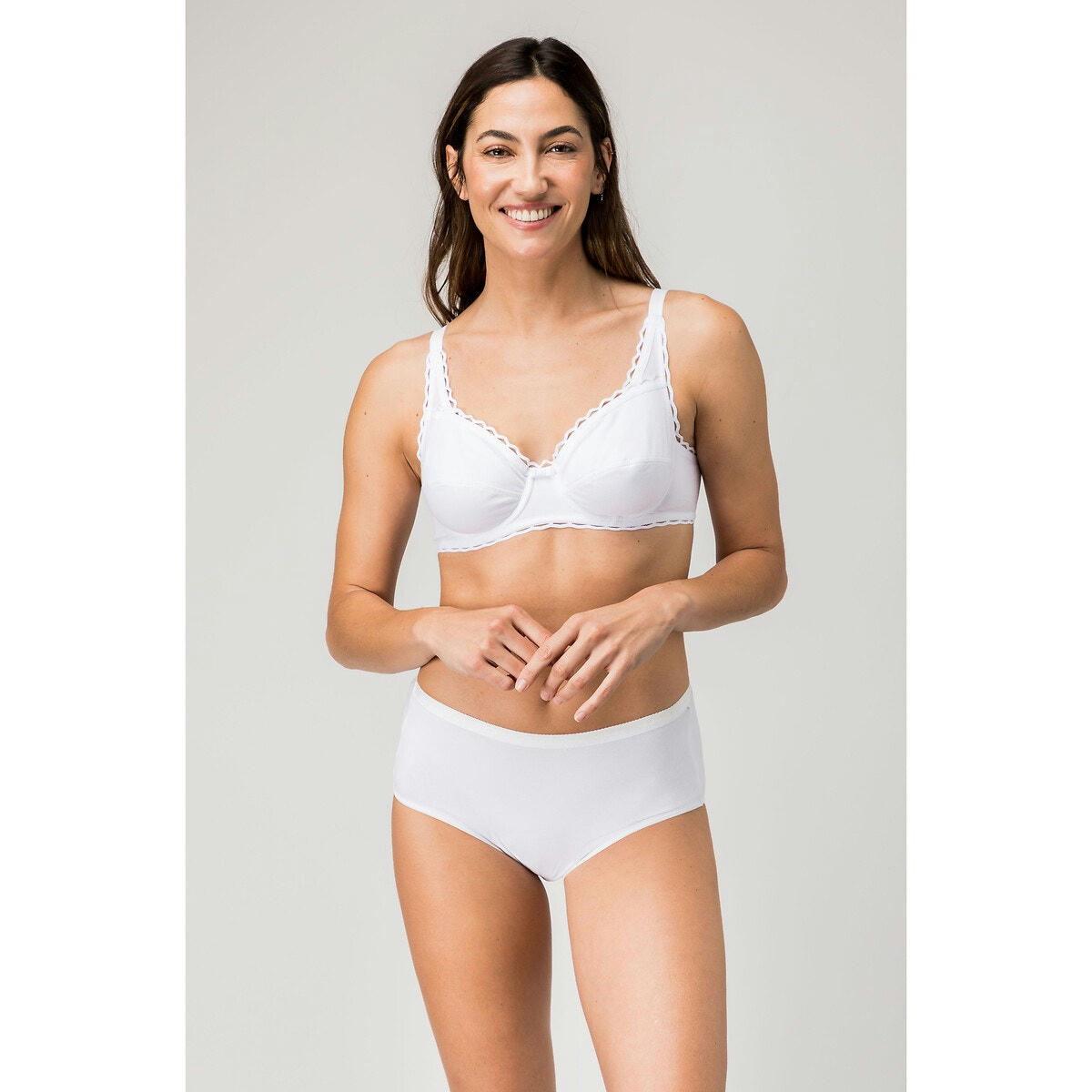Lot de 3 + 1 gratuit slips midi en coton bio