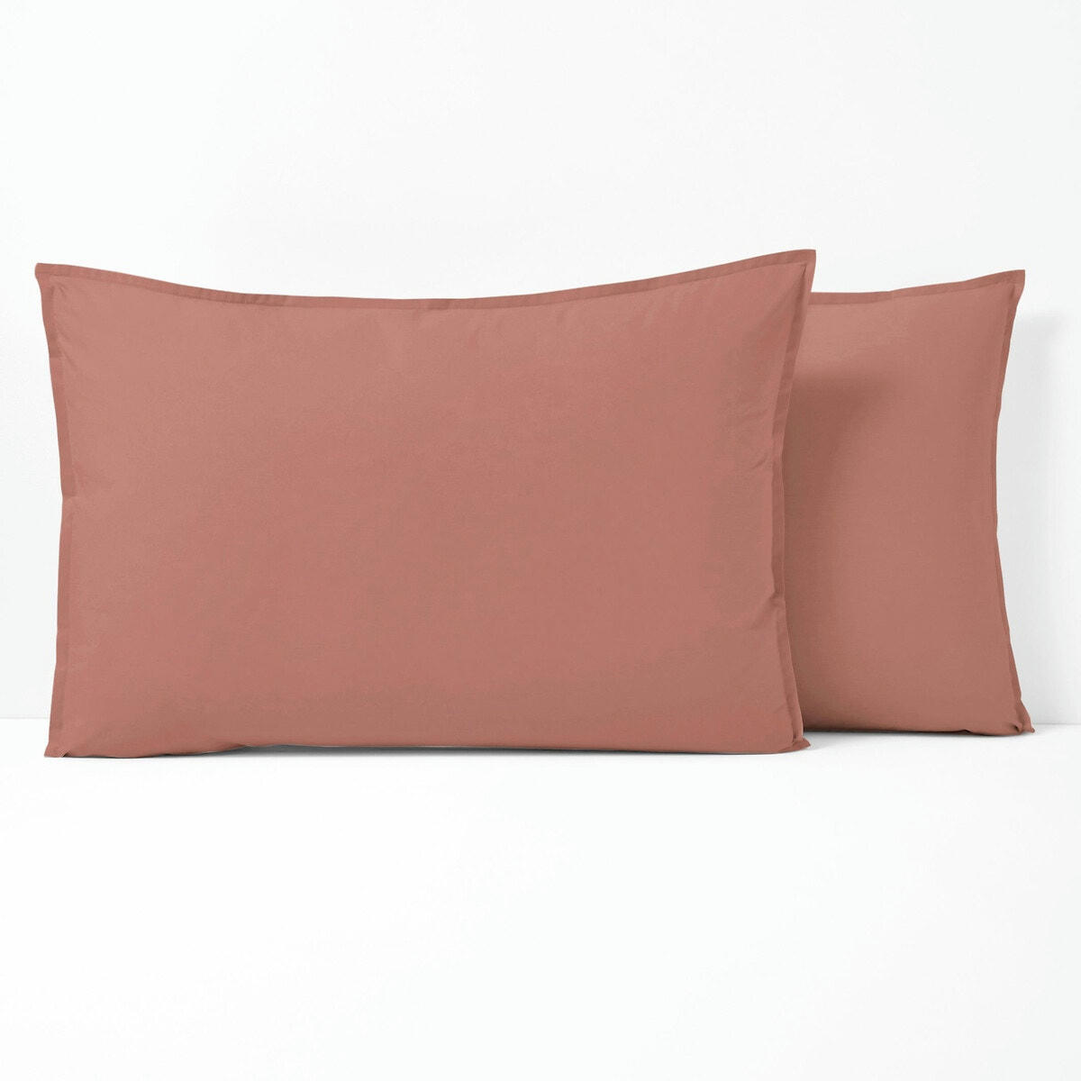 Taie d'oreiller unie percale de coton bio Scenario