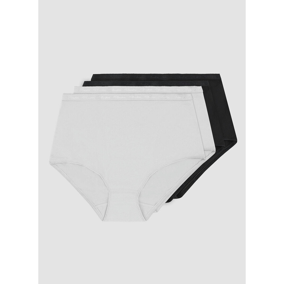 Lot de 3 + 1 gratuit slips midi en coton bio