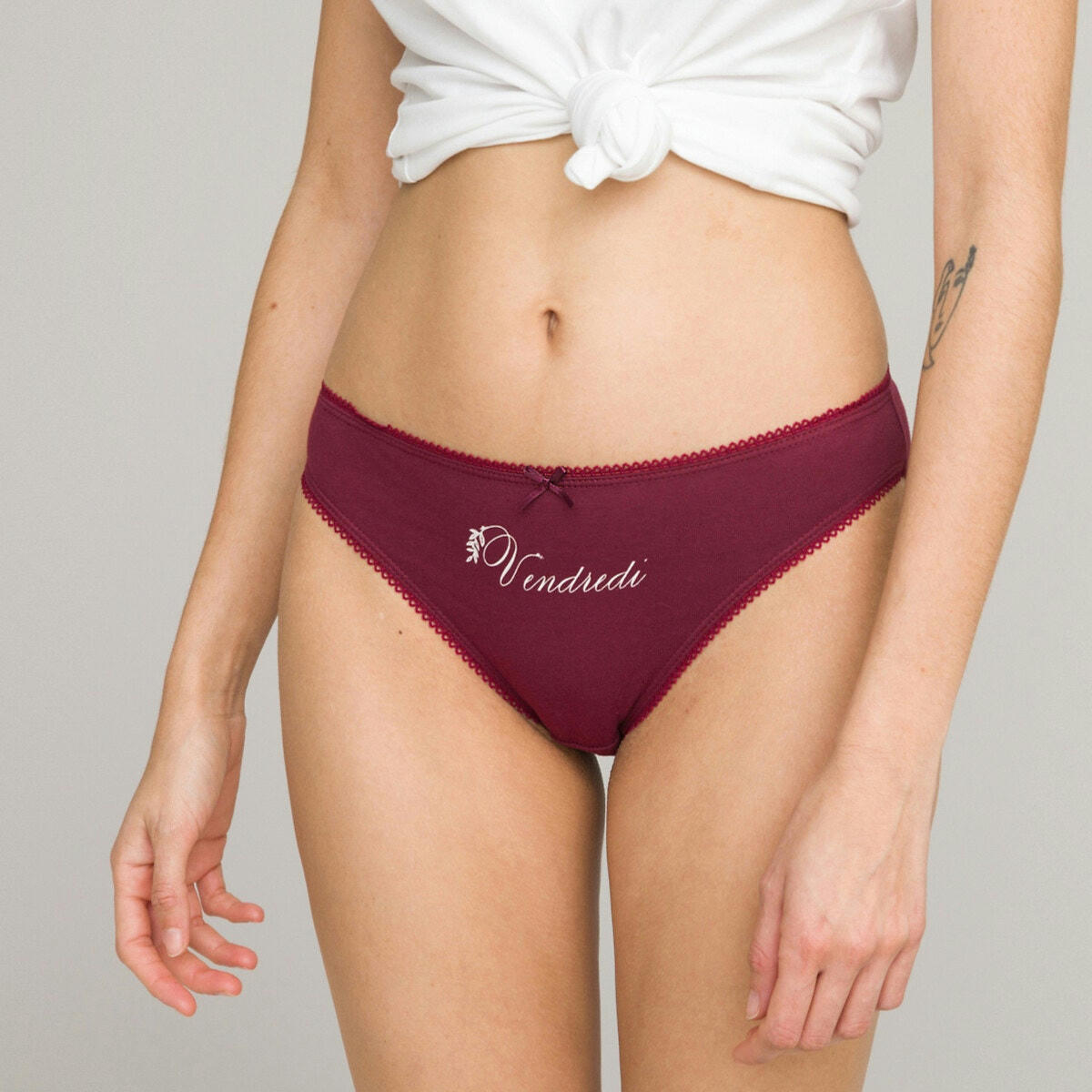 Lot de 7 slips unis en coton extensible