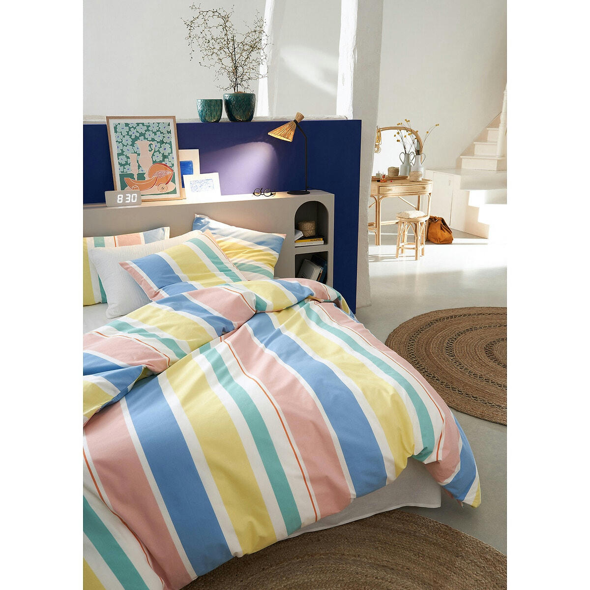 Cache-sommier en lin lavé, Abella