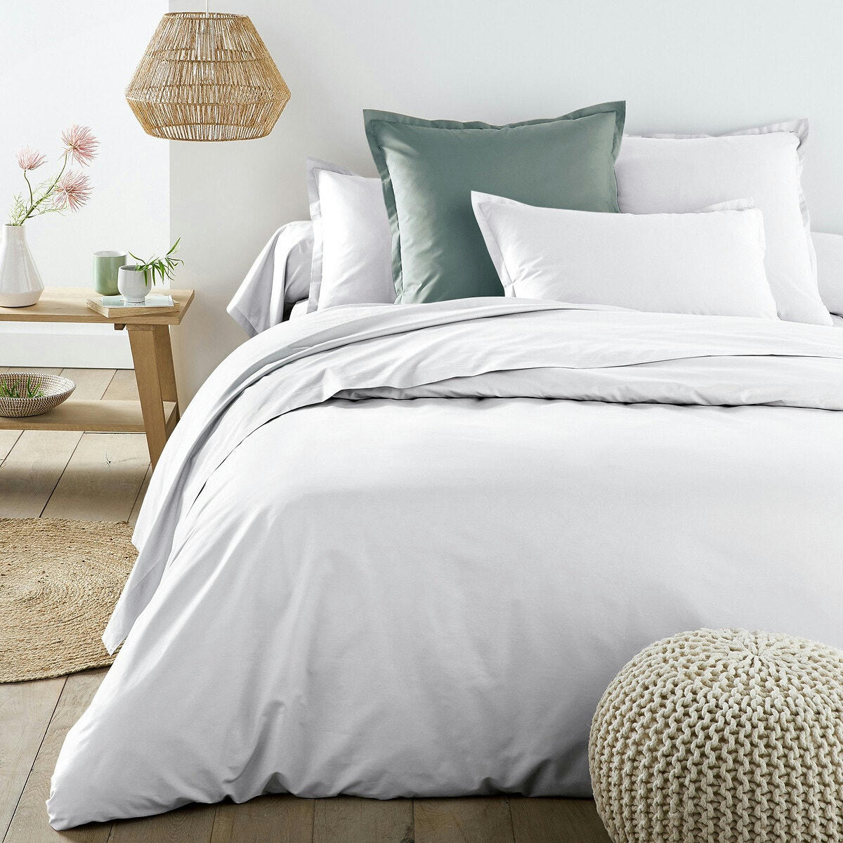 Taie de traversin percale de coton Scenario