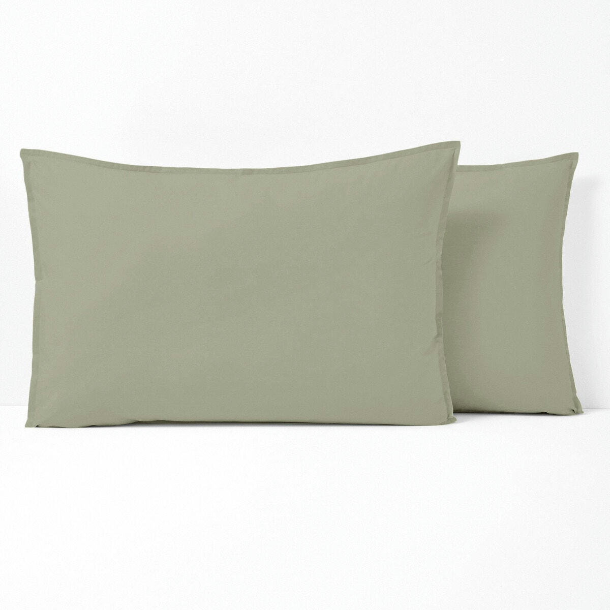 Taie d'oreiller unie percale de coton bio Scenario