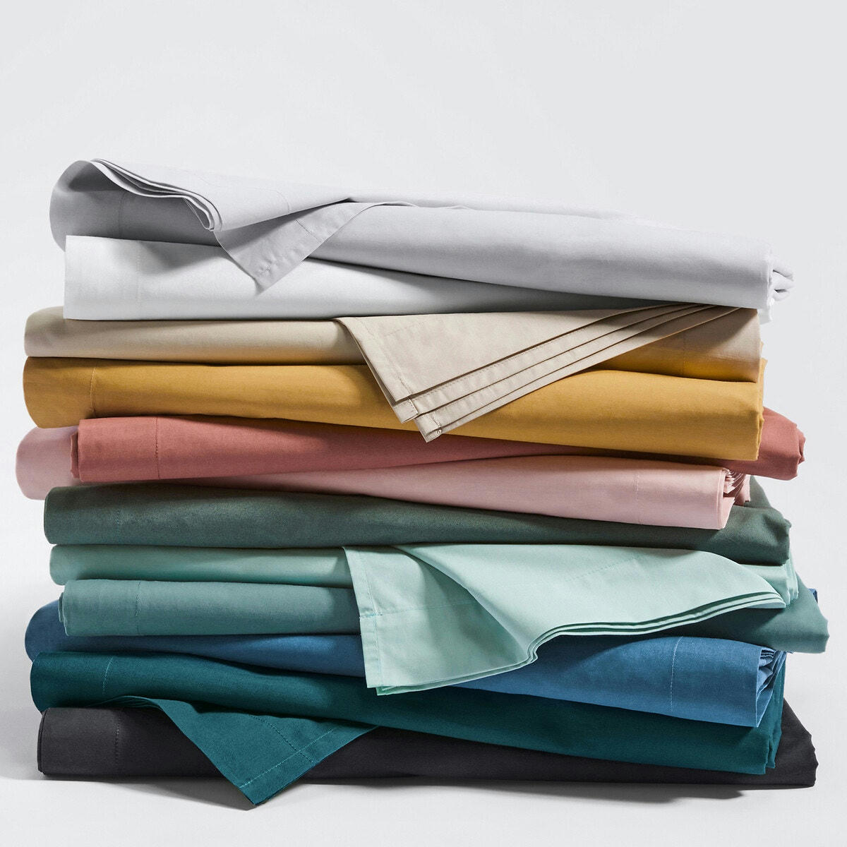 Taie d'oreiller unie percale de coton bio Scenario