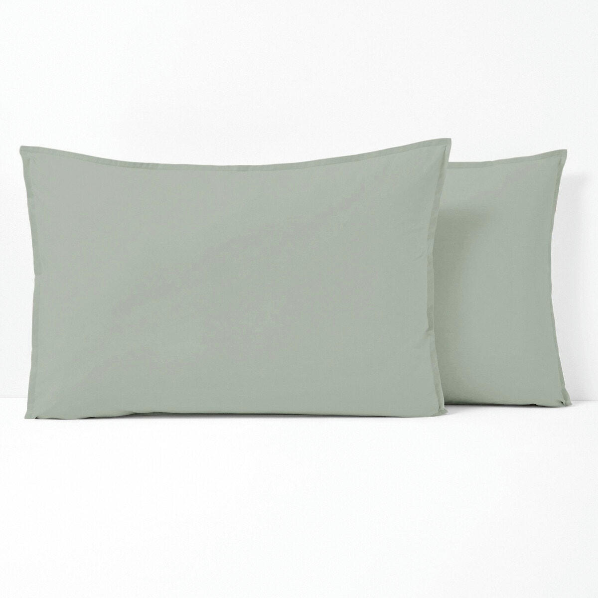 Taie d'oreiller unie percale de coton bio Scenario