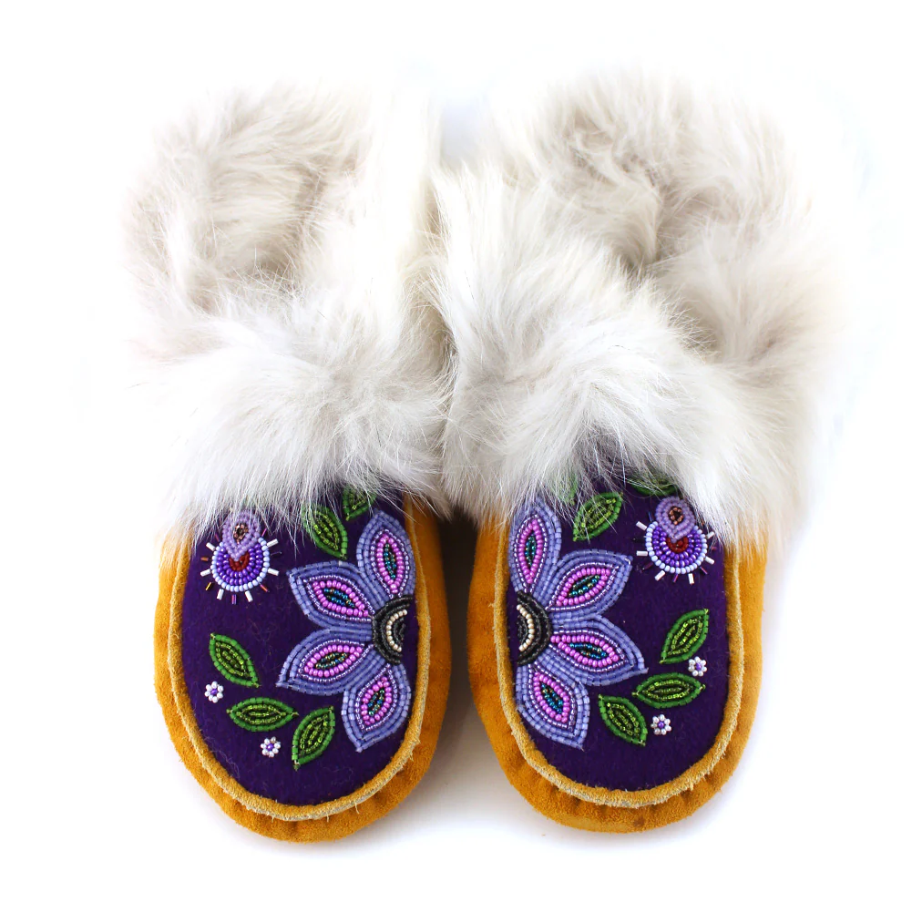 Anne Bell Ladies 7 Floral Moccasins