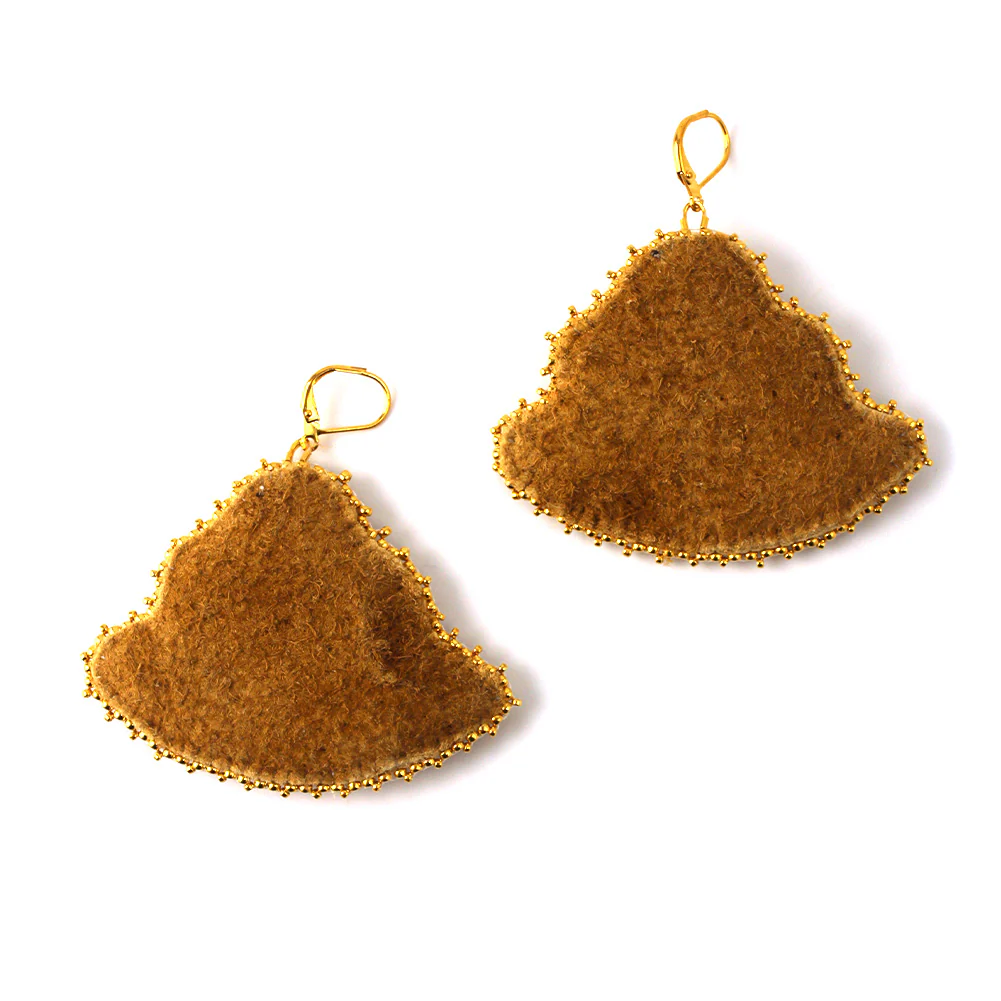 Megan Guimond Purple Floral Earrings