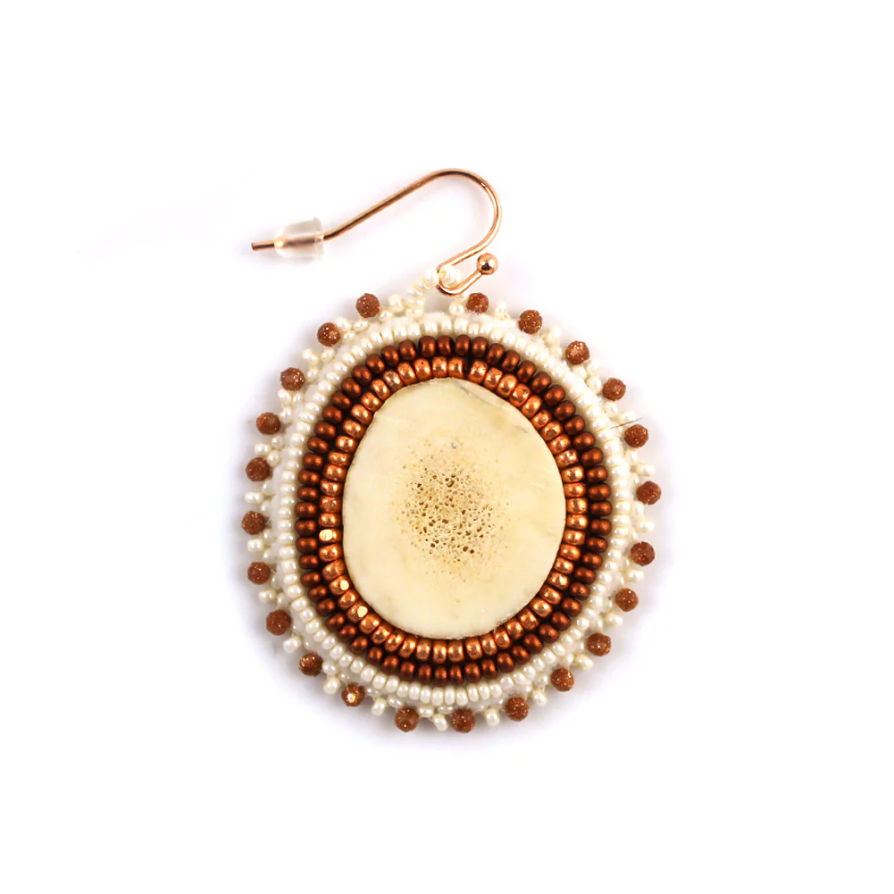 Linda McCullough Deer Antler Earrings