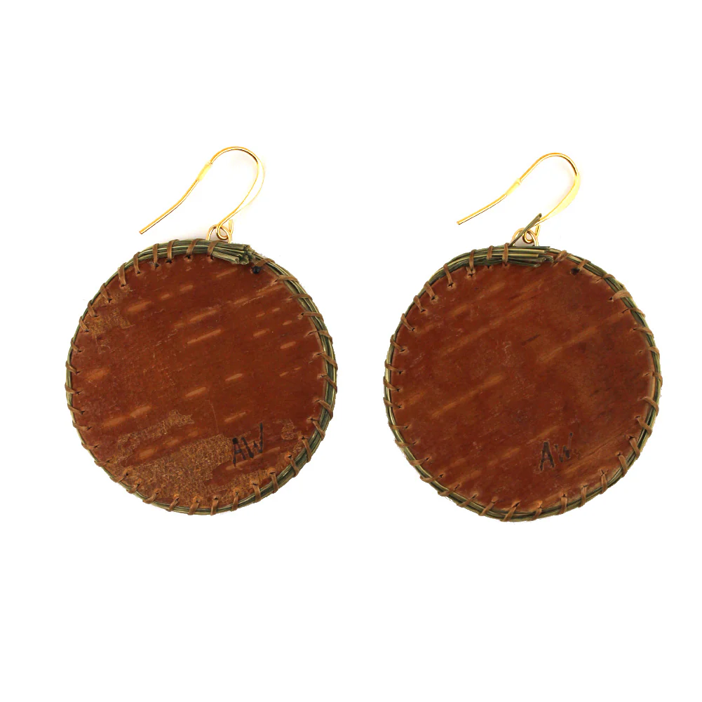 Amber Waboose Butterfly Medallion and Earrings Set