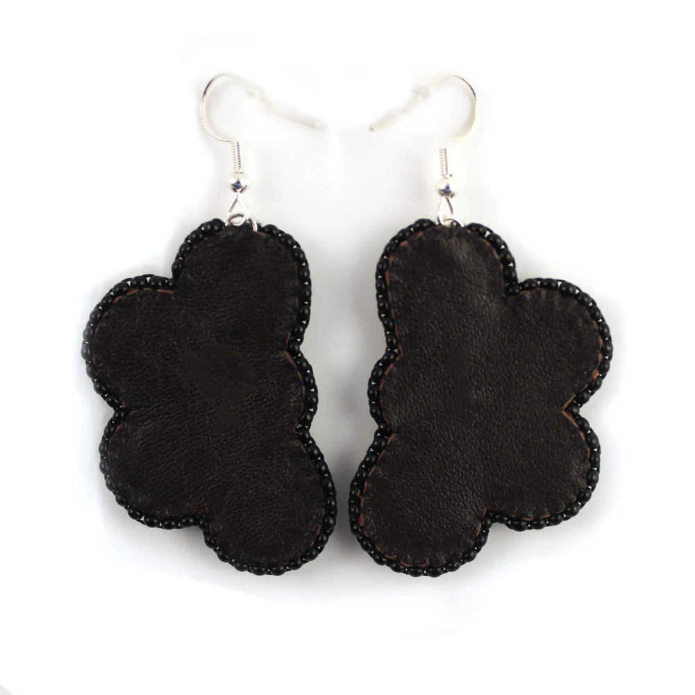 Jaime Lepine Half Floral Earrings