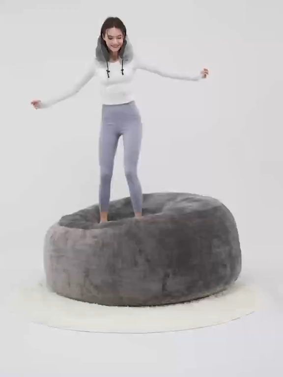 3FT/4FT/5'FT/Jumbo(with Filler) bean bag Lazy sofa beanbag Chair Ship Free High-Rebound Memory Foam Furniture Flannel Cover Removable