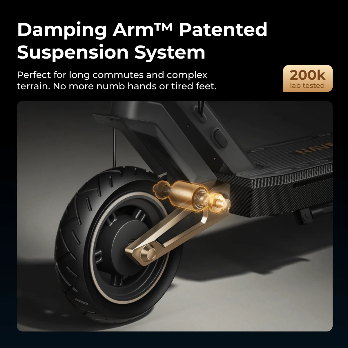 NAVEE ST3 PRO E-Scooter ABE Certified - 450W 75KM Quad Suspension System