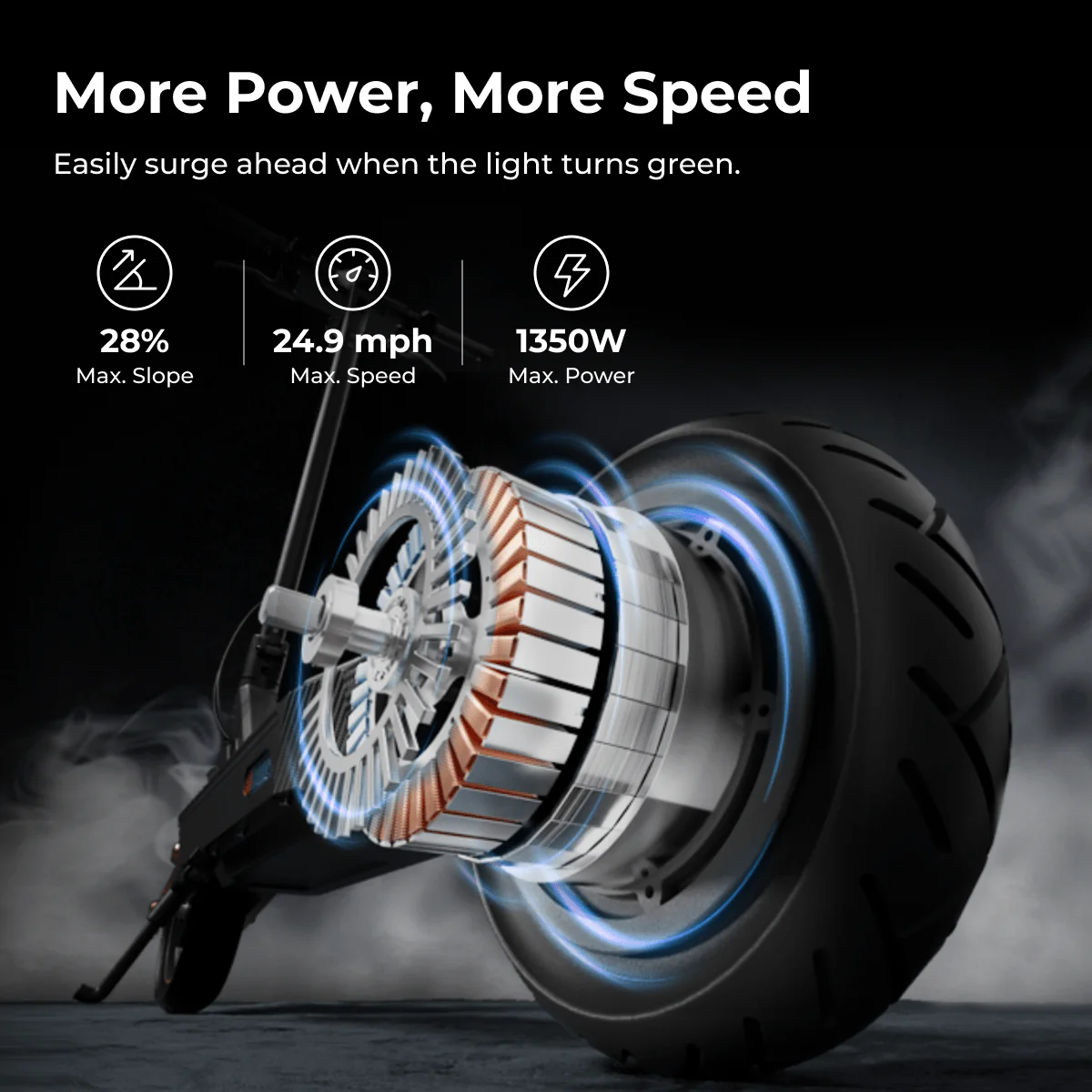 NAVEE ST3 PRO E-Scooter ABE Certified - 450W 75KM Quad Suspension System