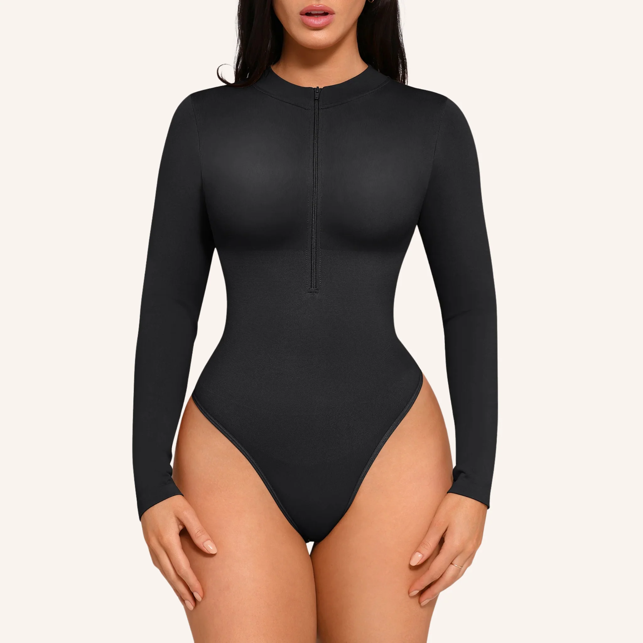 Zip Long Sleeve Bodysuit