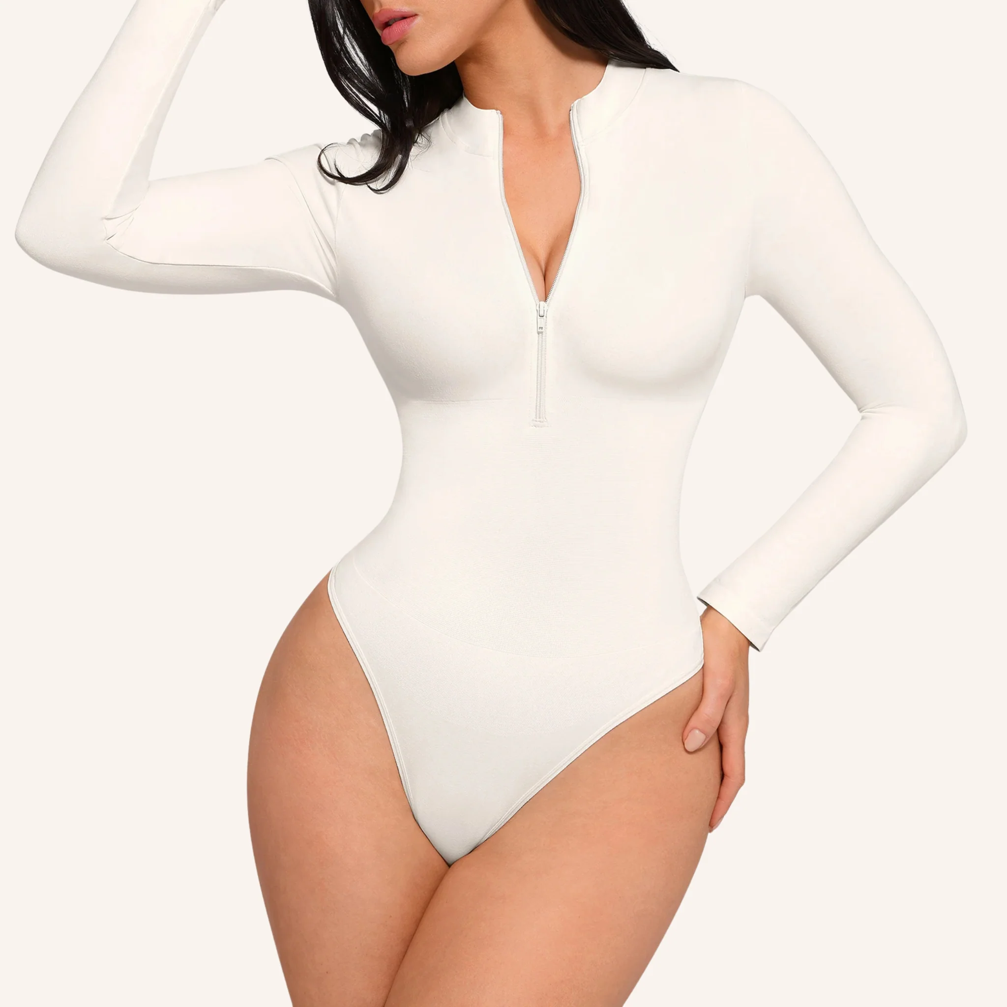 Zip Long Sleeve Bodysuit
