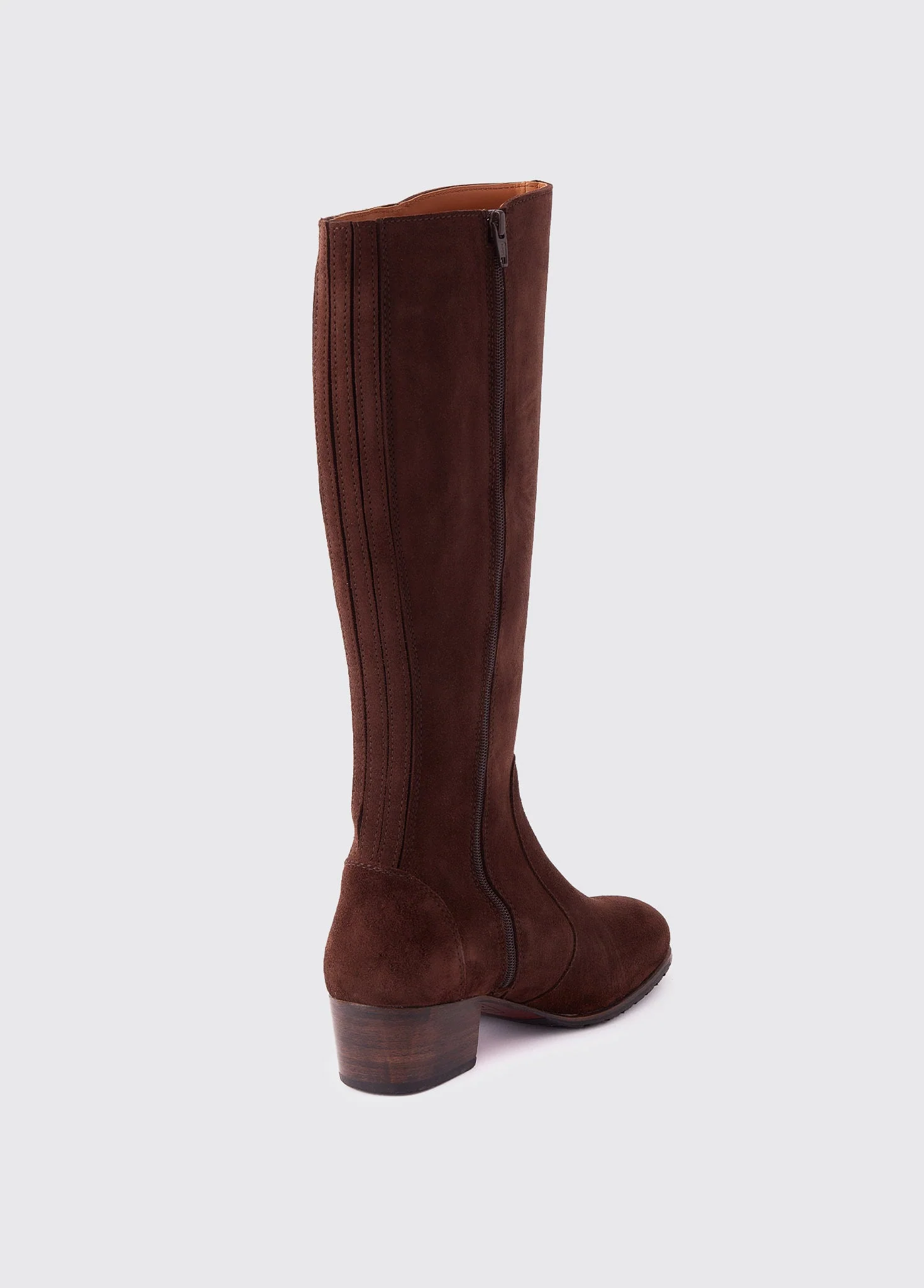 Downpatrick Knee High Suede Boot - Cigar