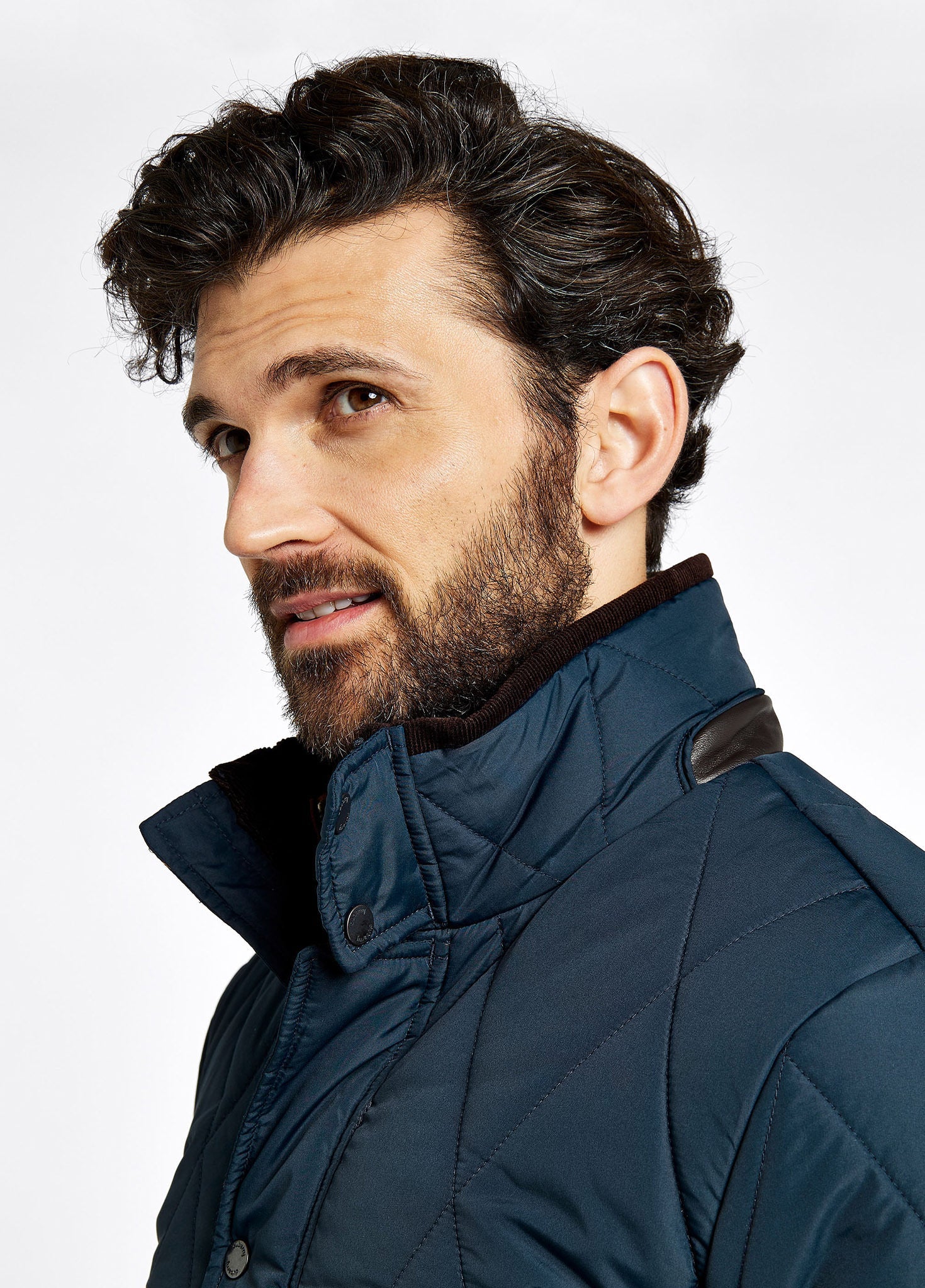 Farmley Men's Quilted Jacket - Navy