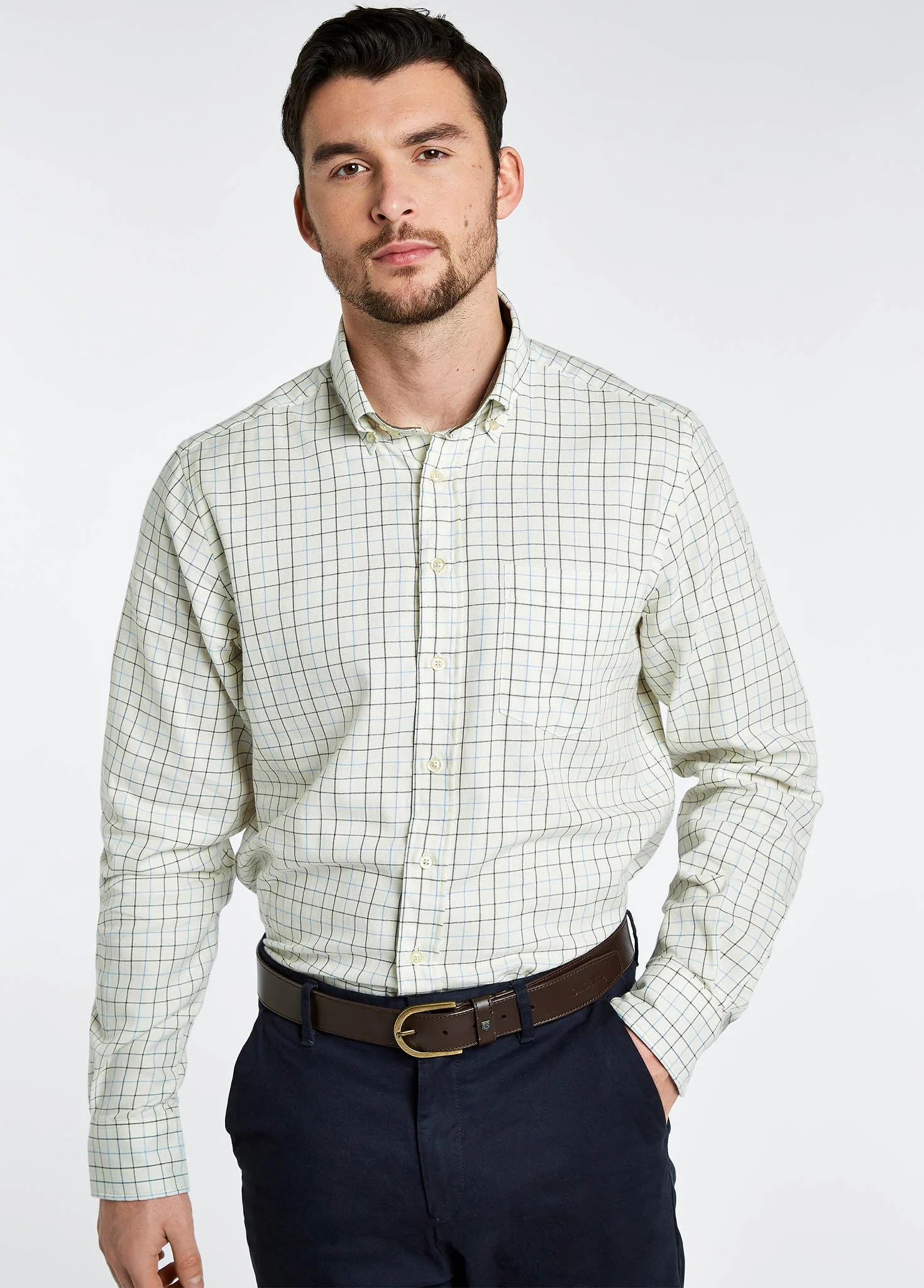 Hollymount Men's Check Shirt - Navy