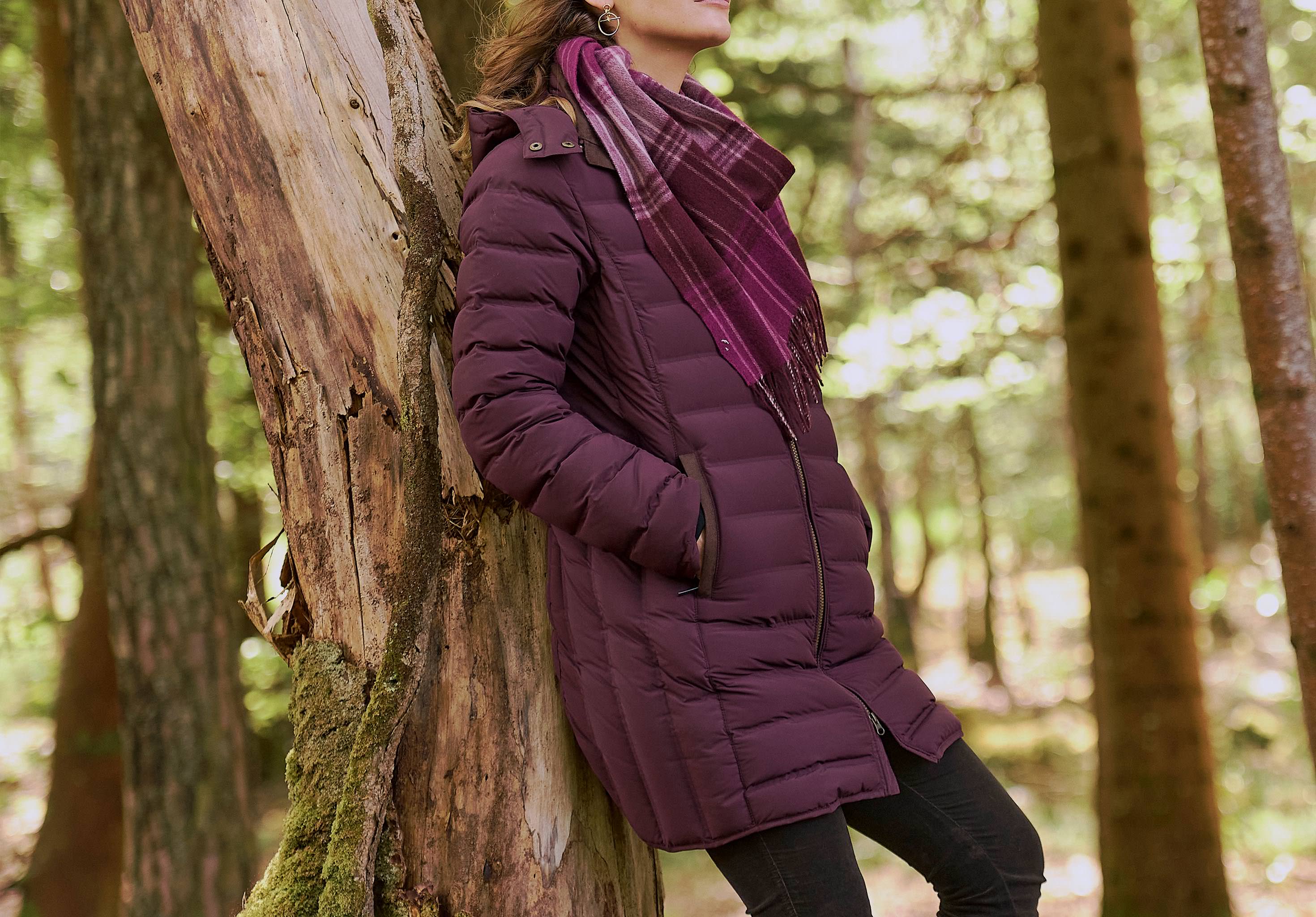 Ballybrophy Quilted Down Jacket - Currant