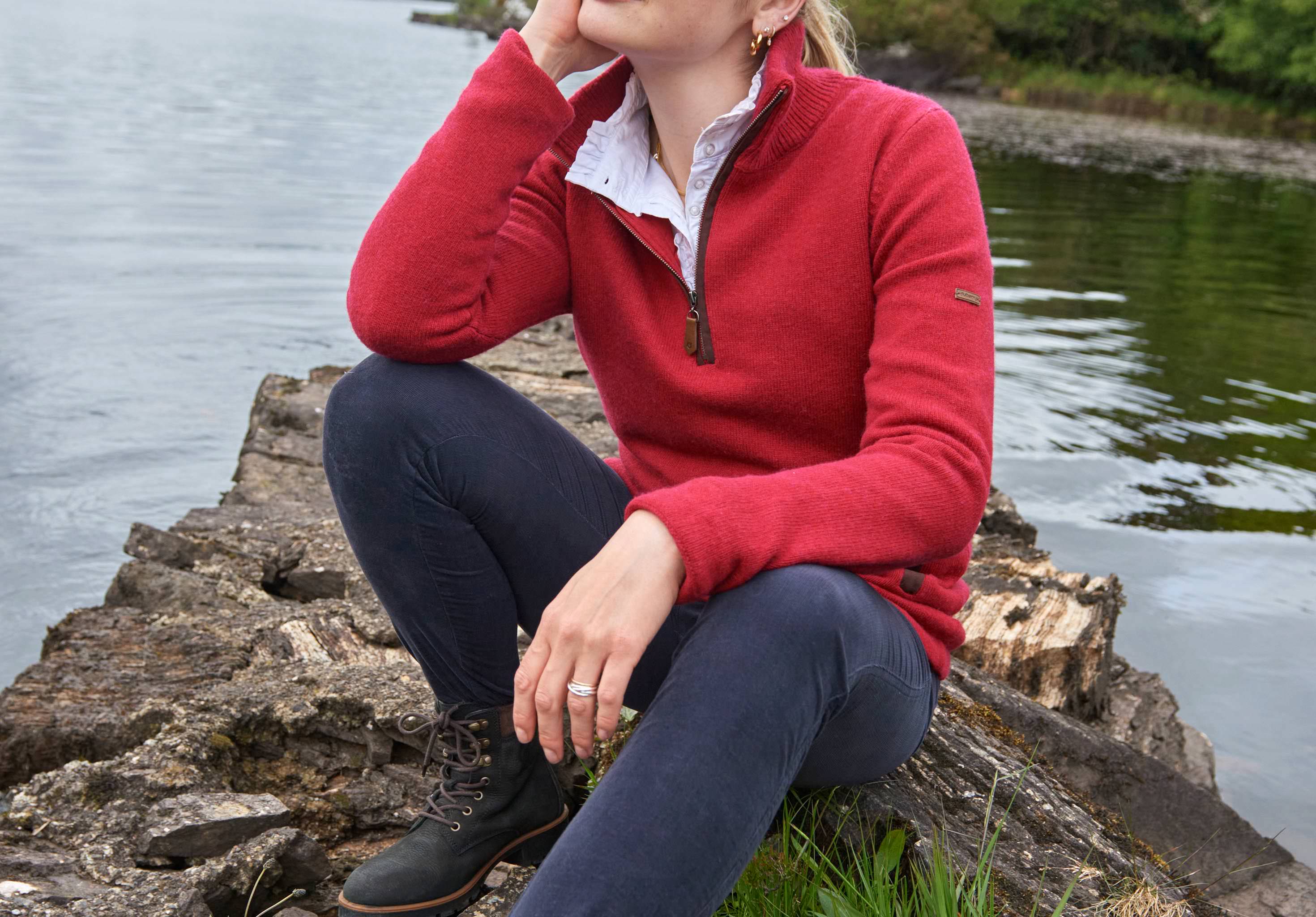 Morrisey Women's Windproof Sweater - Cardinal
