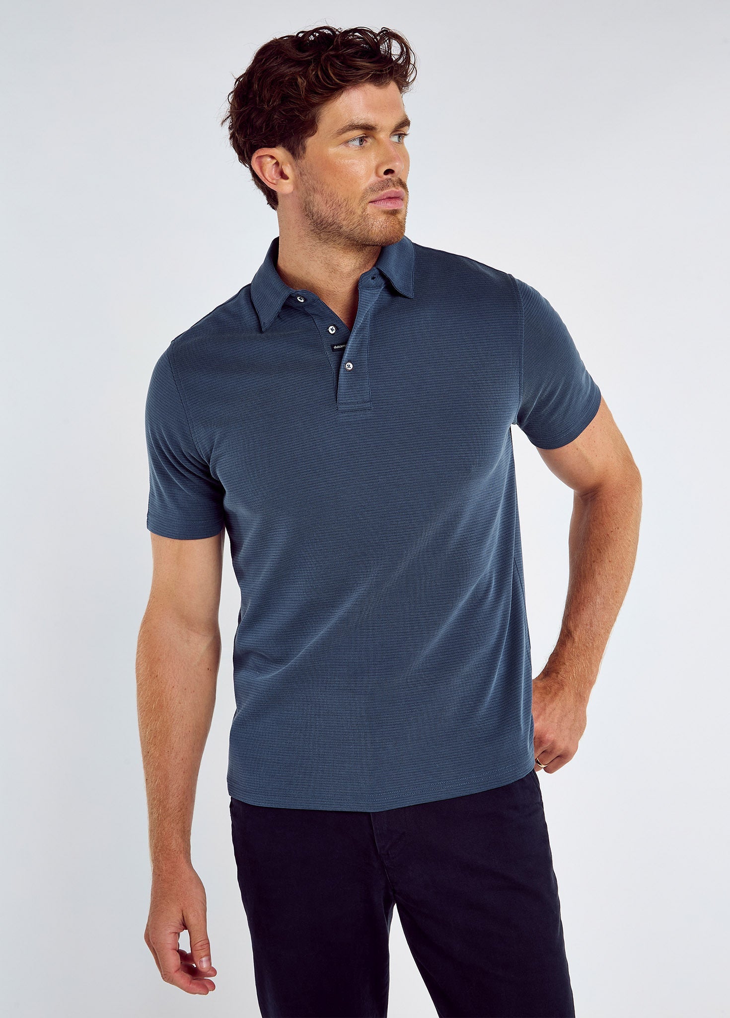 Gilligan Men's Tencel™ Modal polo - Atlantic
