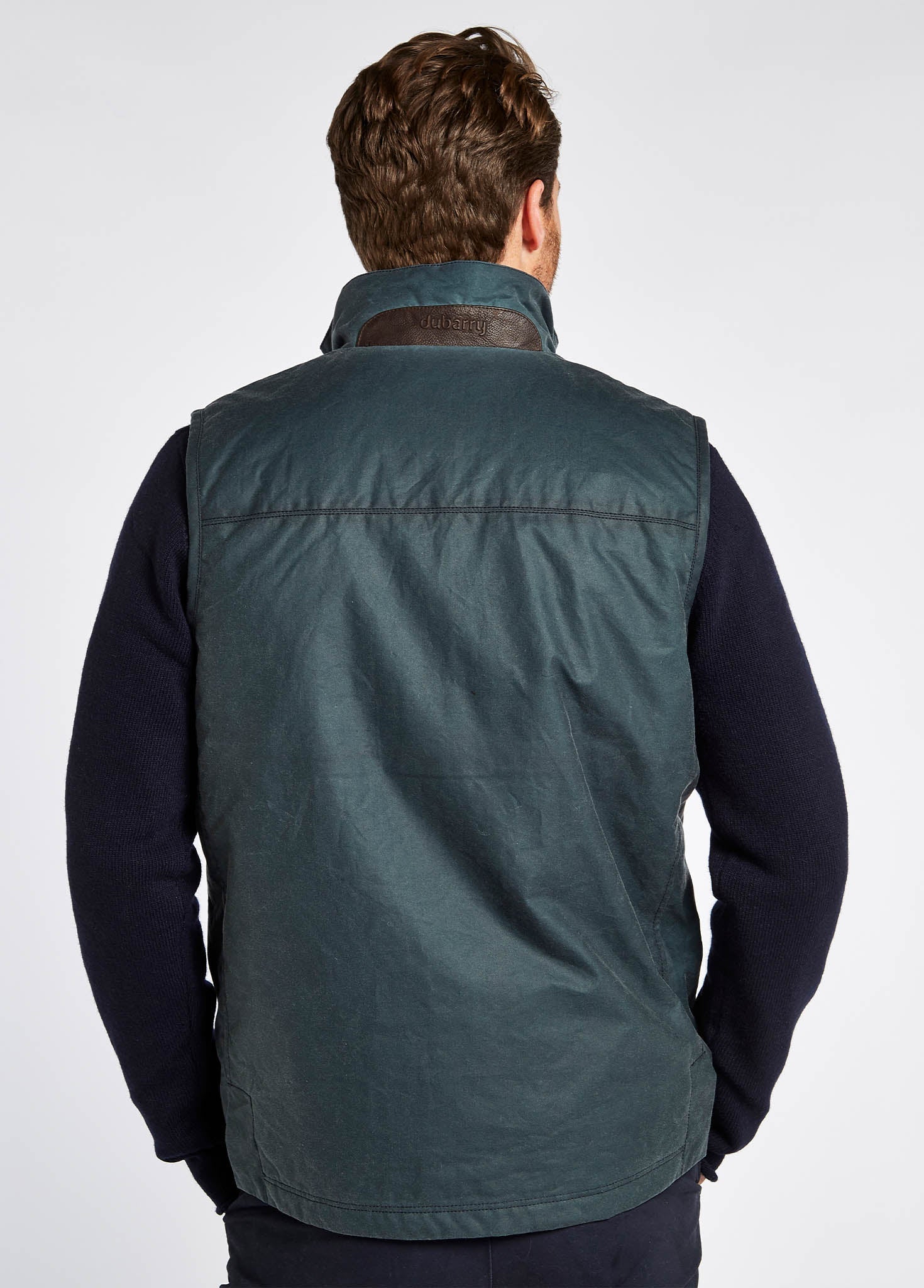 Mayfly Men's Waxed Cotton Vest - Dark Pebble