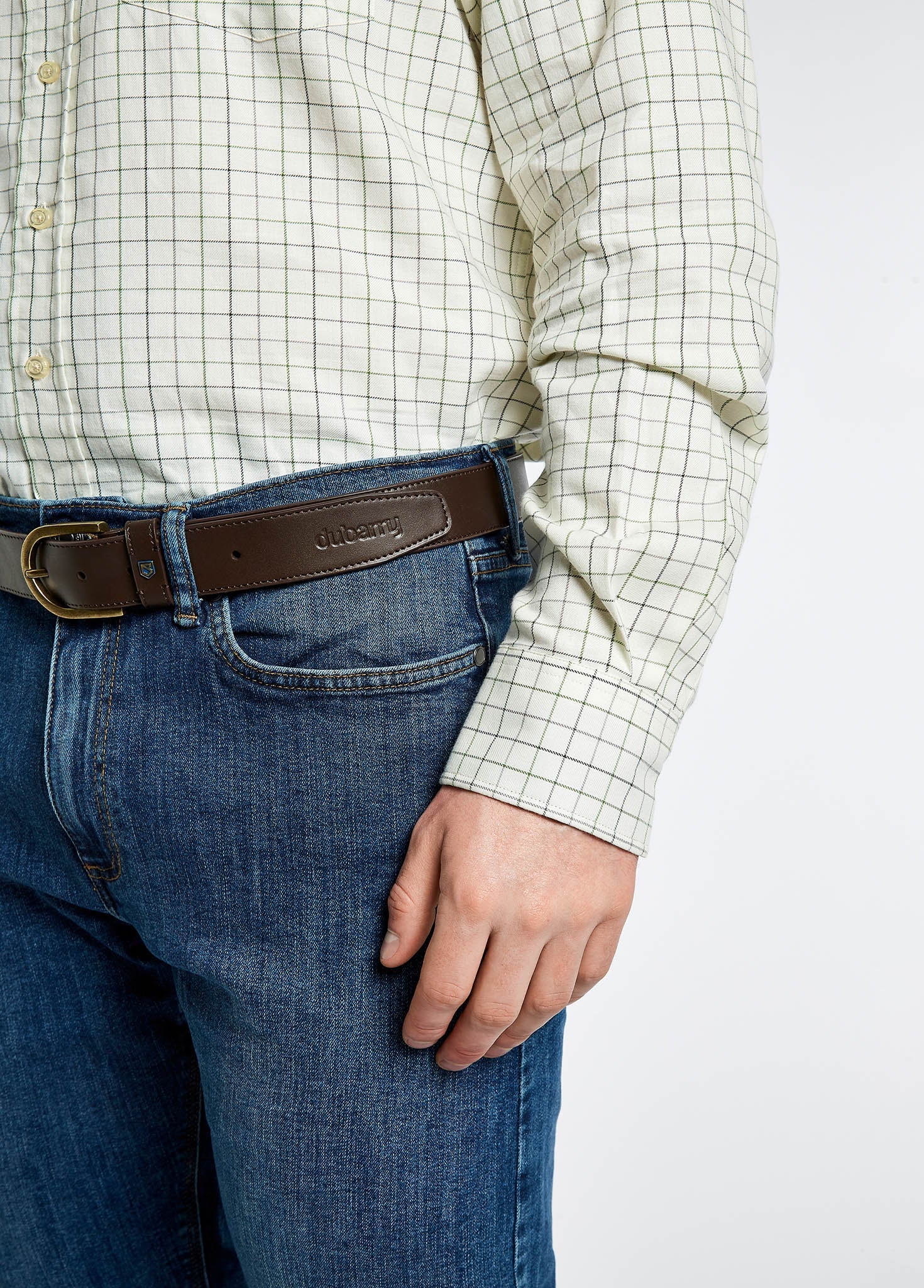 Hollymount Men's Check Shirt - Verdigris