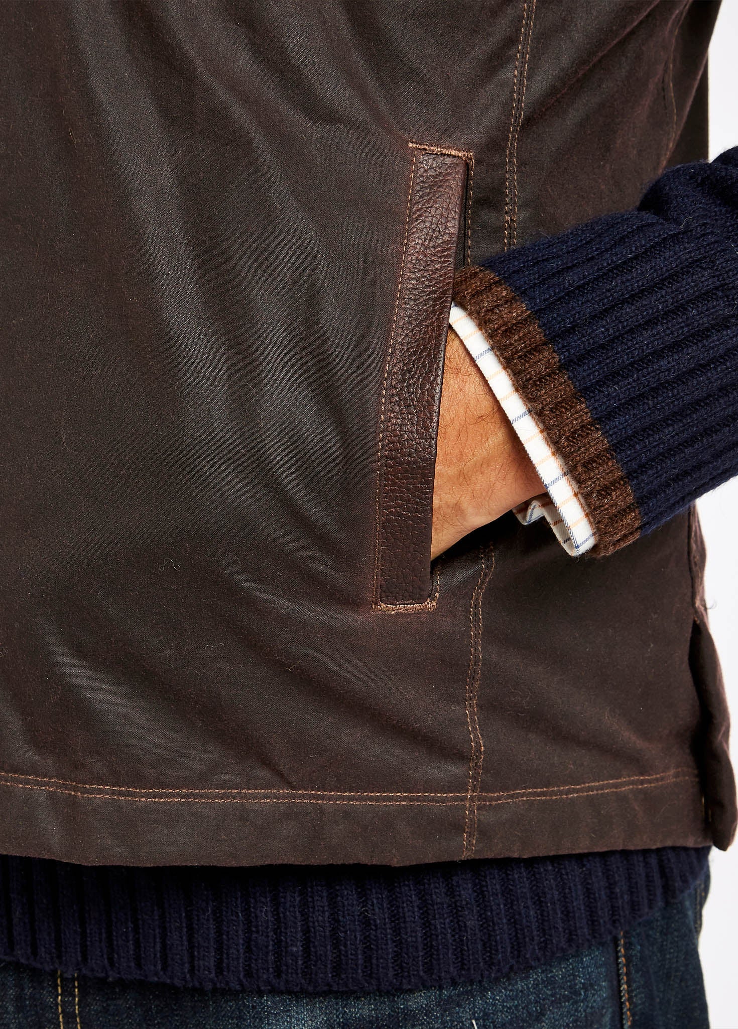 Mayfly Men's Waxed Cotton Vest - Java