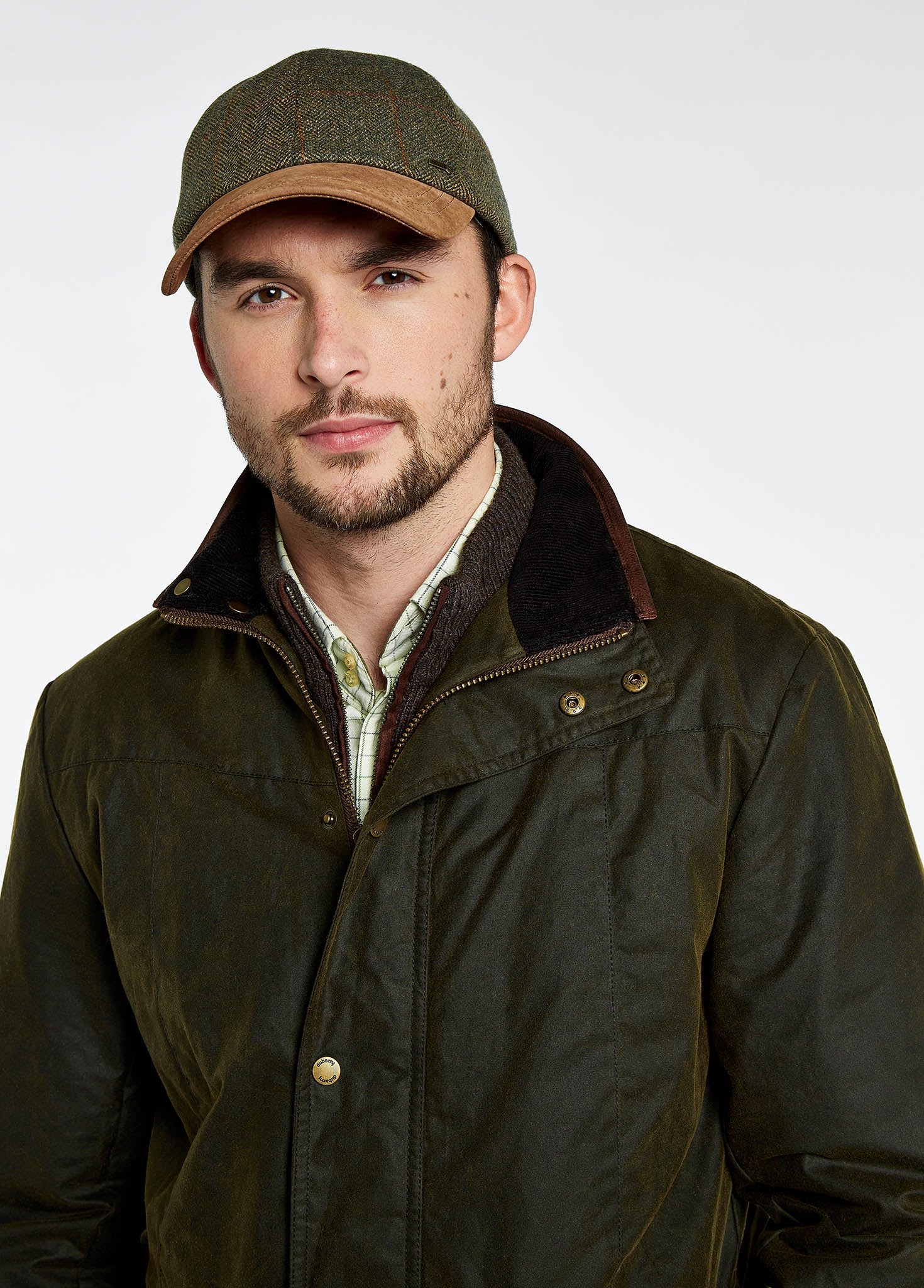Chalkhill Men's Long Waxed Jacket - Olive