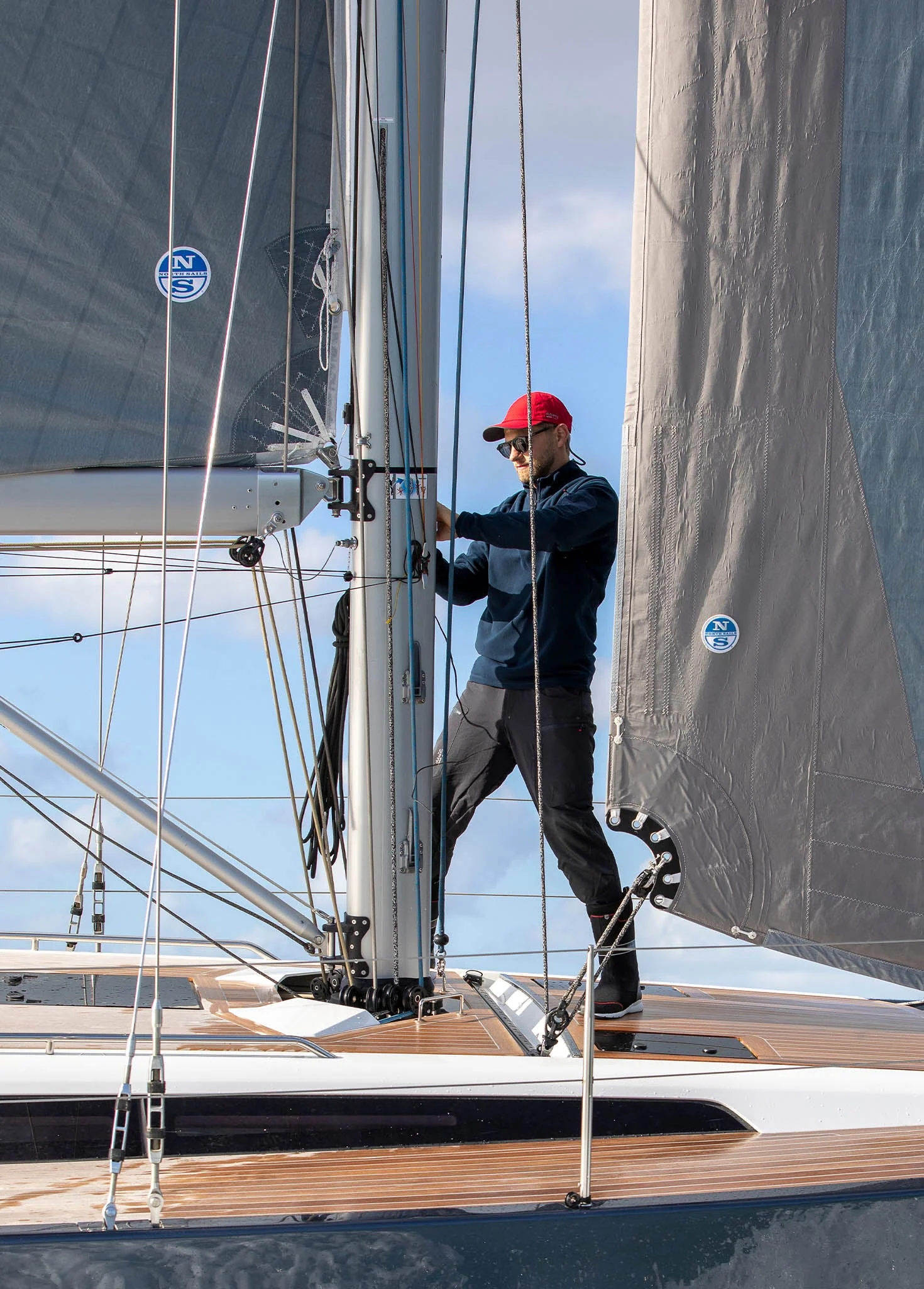 Paros Crew Cap - Red