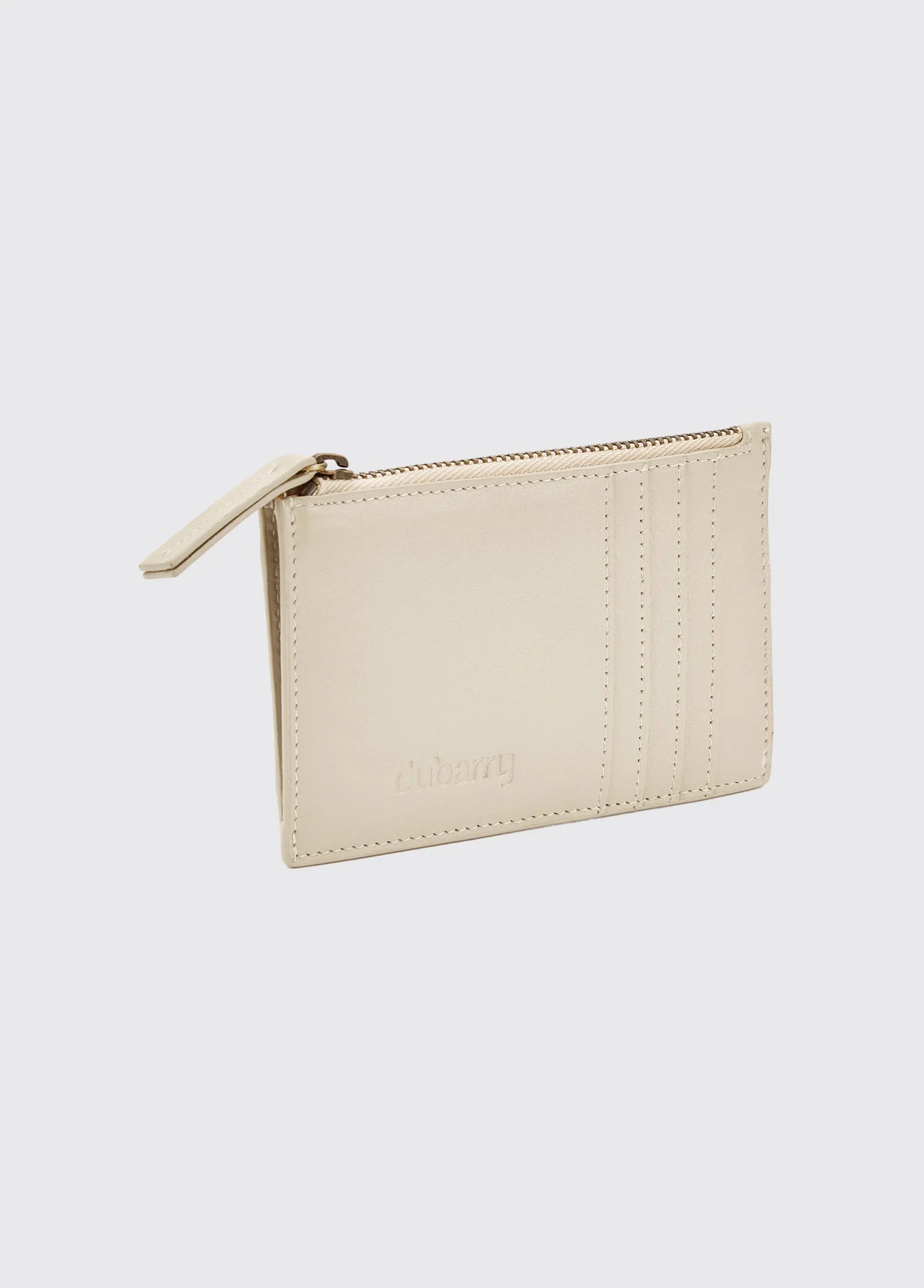 Broomhill Leather cardholder - Oyster