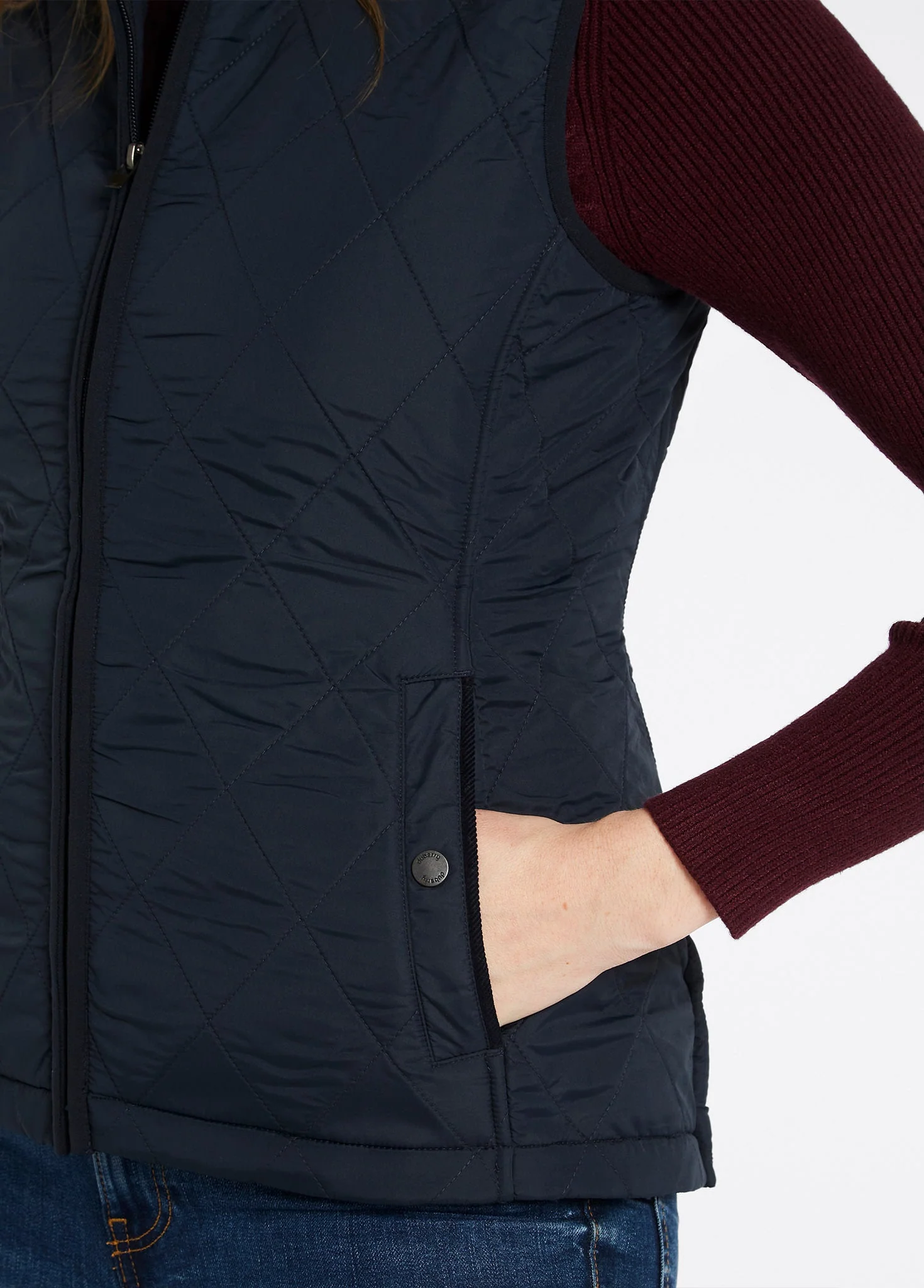 Heywood Ladies' Quilted Vest - Navy
