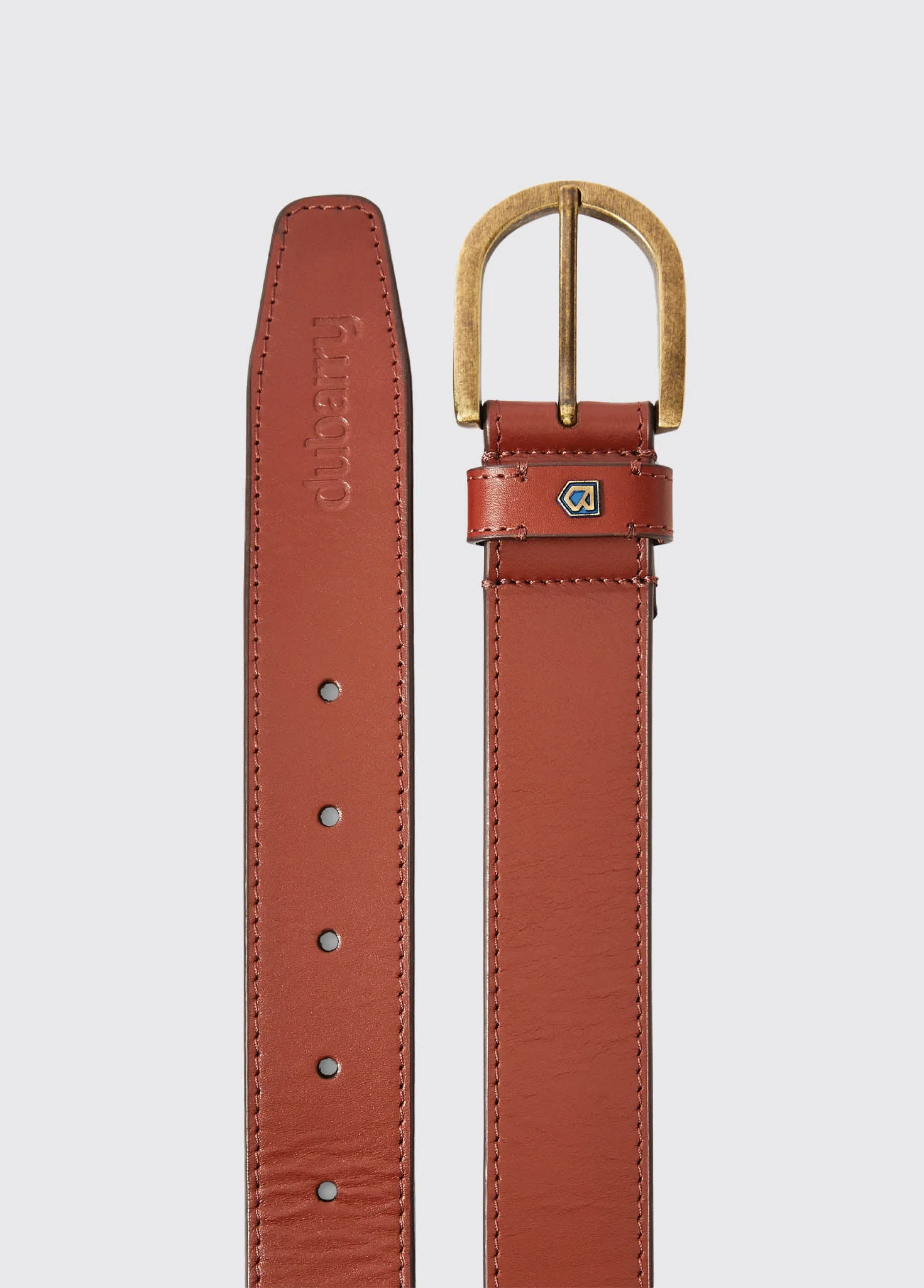 Porthall Leather Belt - Chestnut