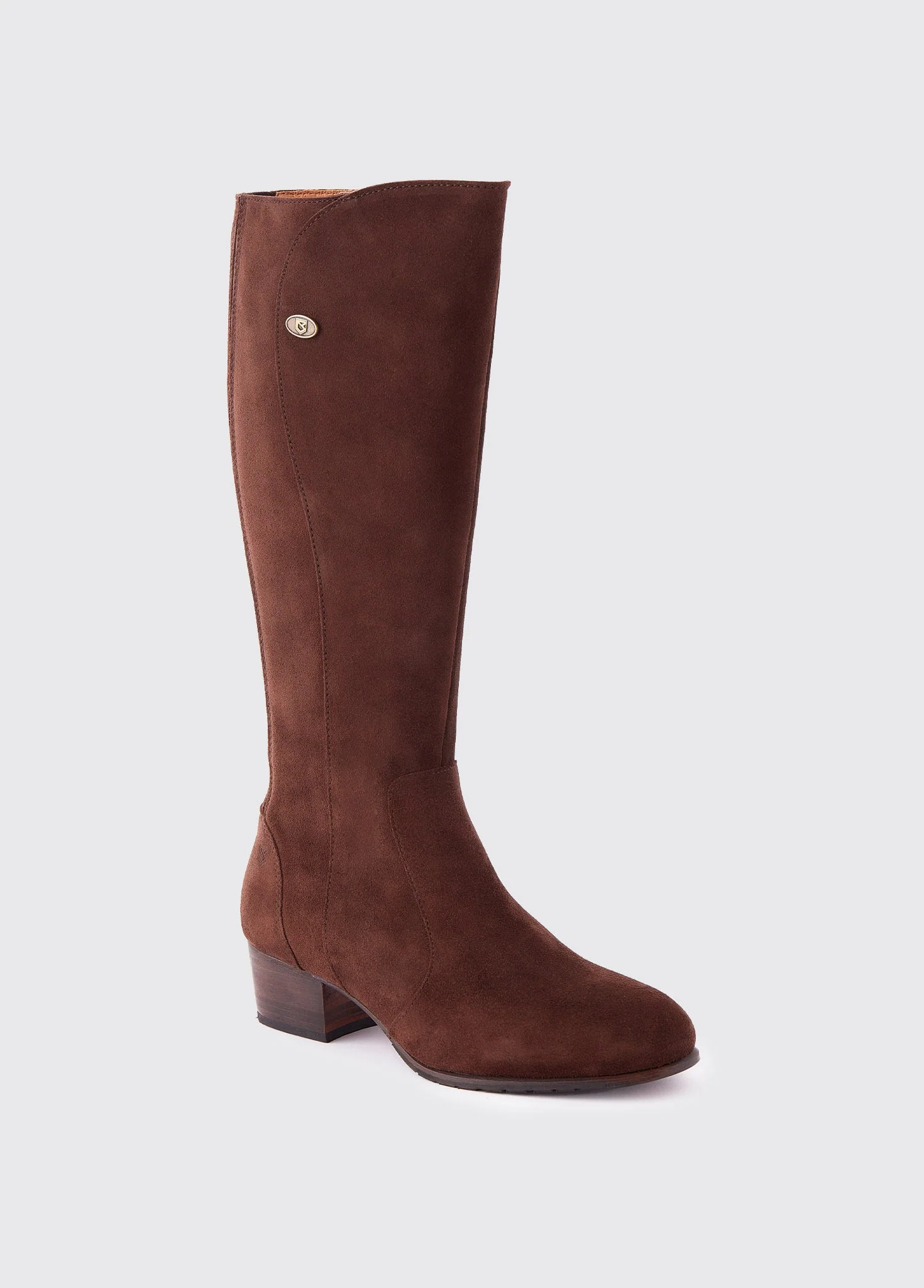 Downpatrick Knee High Suede Boot - Cigar