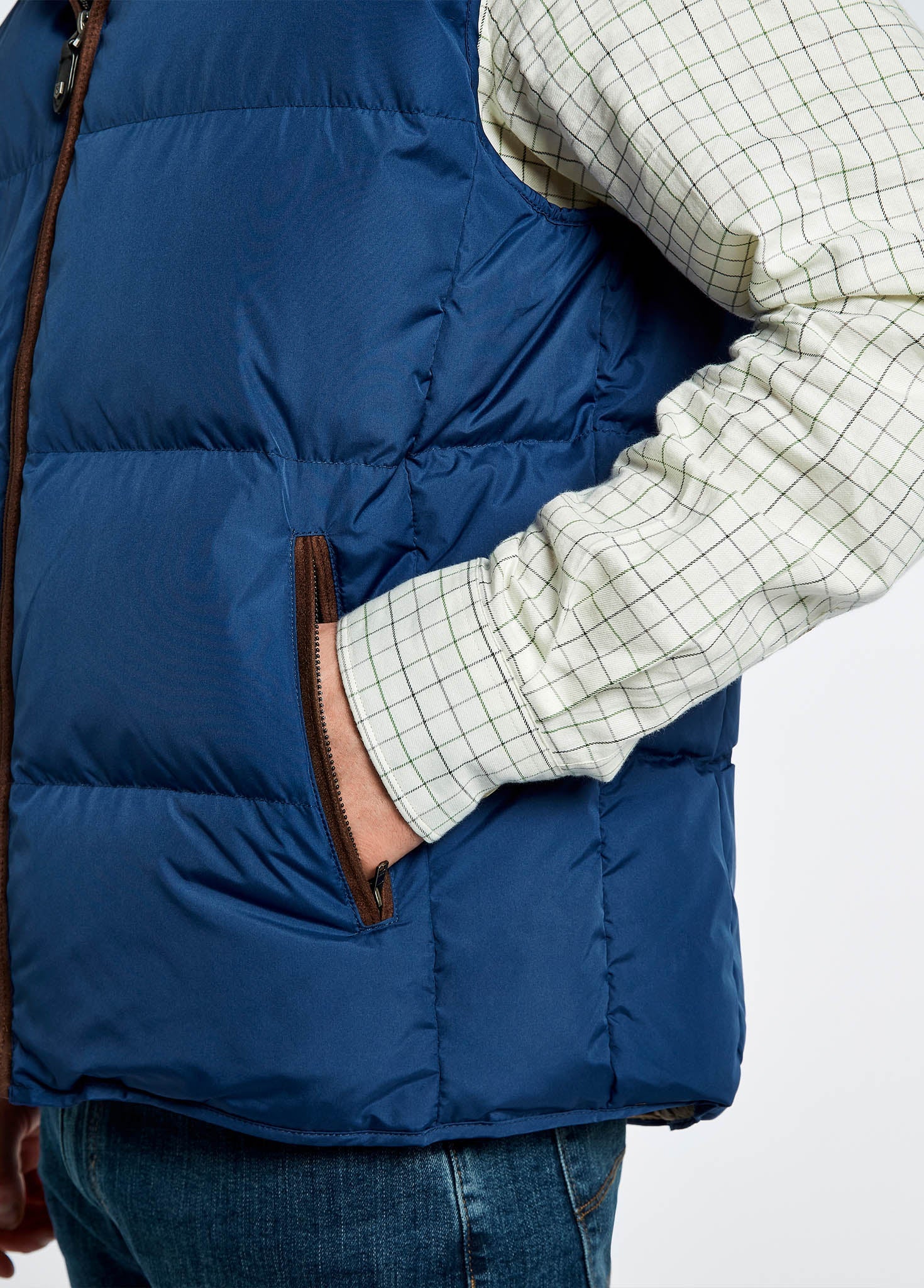 Graystown Men's Down-filled Vest - Peacock Blue