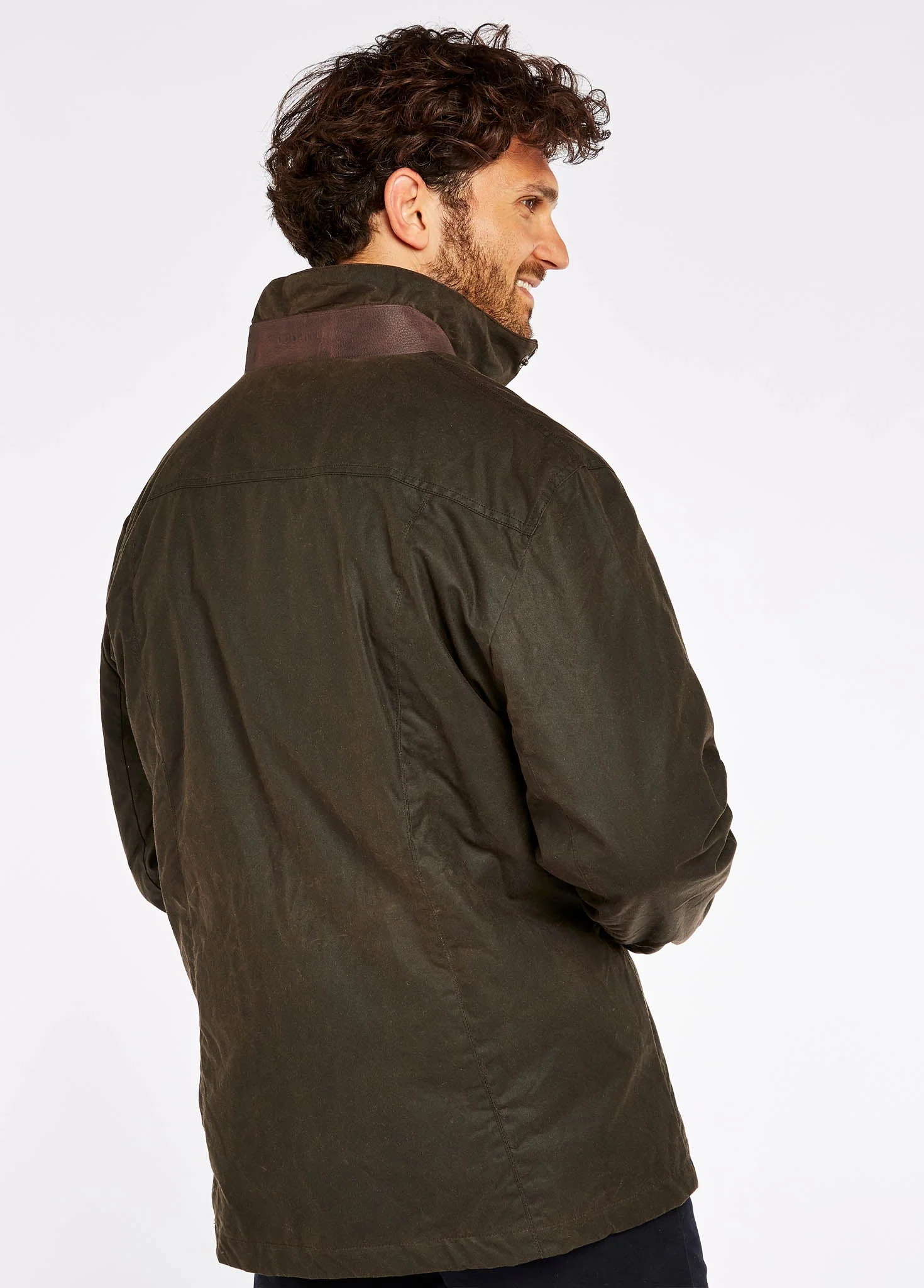 Carrickfergus Men's Waxed Cotton Jacket - Olive