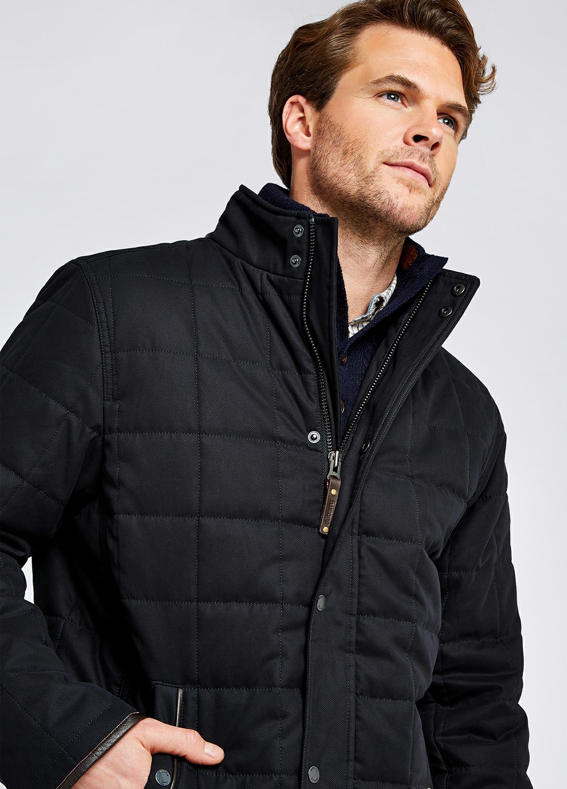 Dubarry Cashel Quilted Men's Jackets Navy