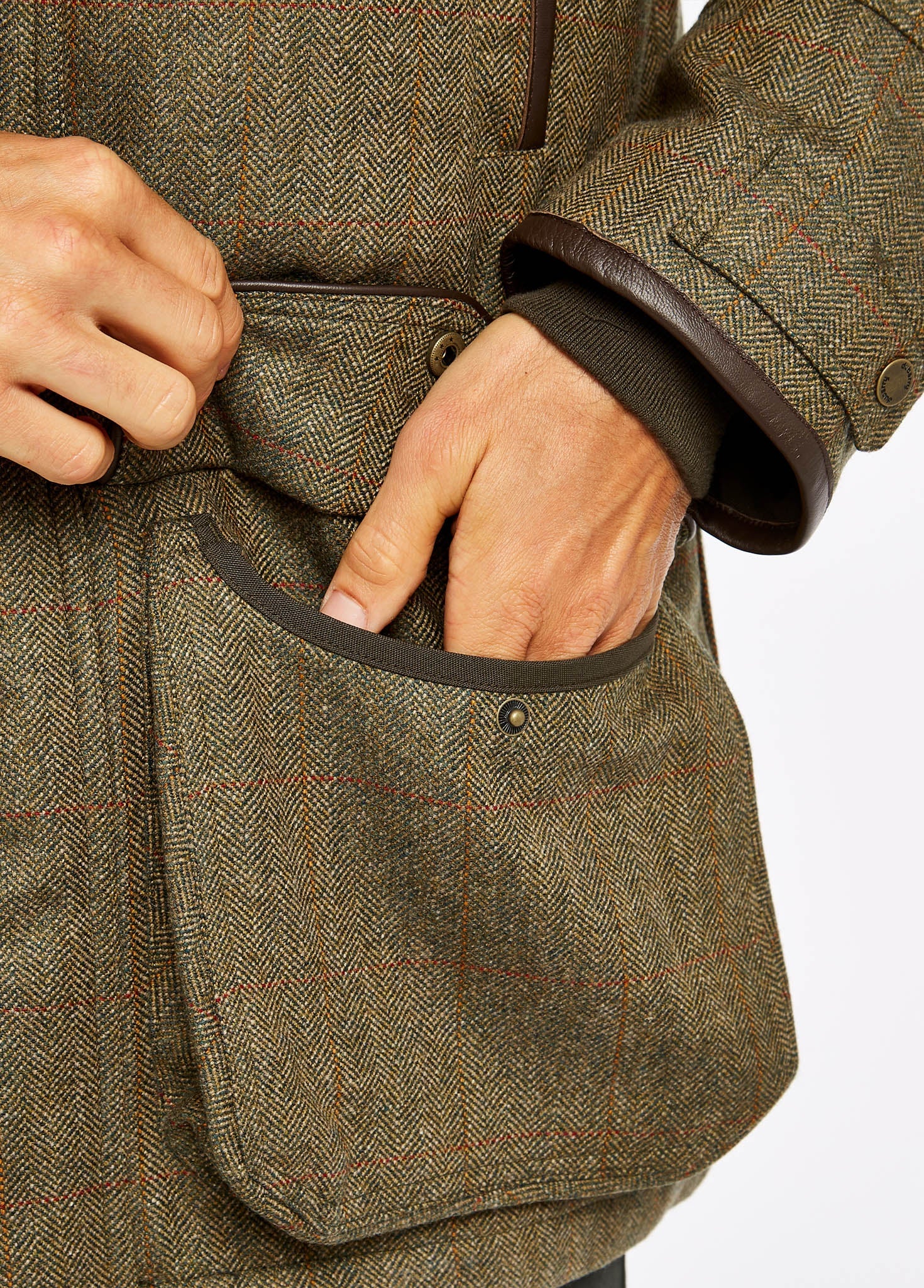 Ballinturbet Men's Tweed Shooting Jacket - Cedar