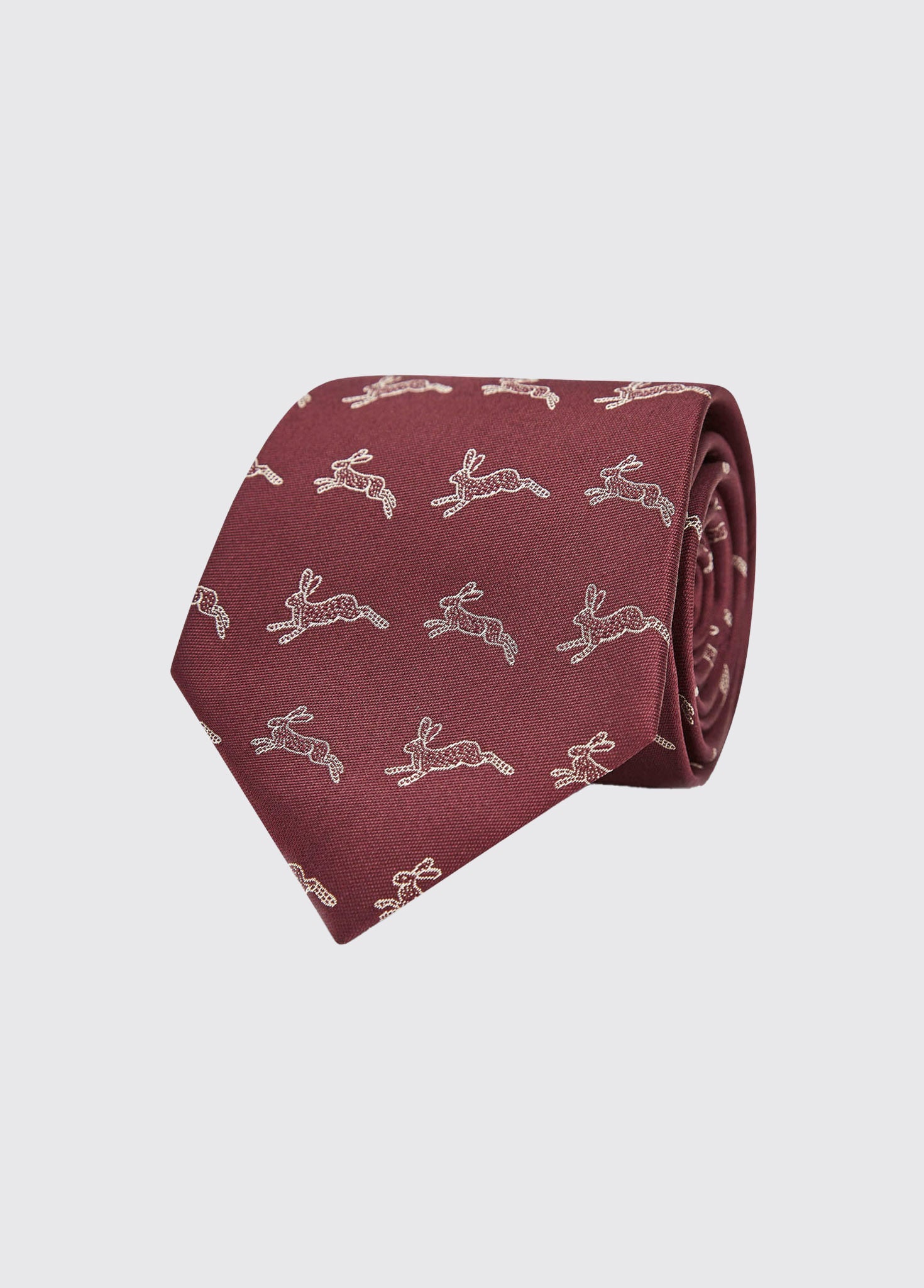 Lacken Mens Silk Tie - Merlot Multi