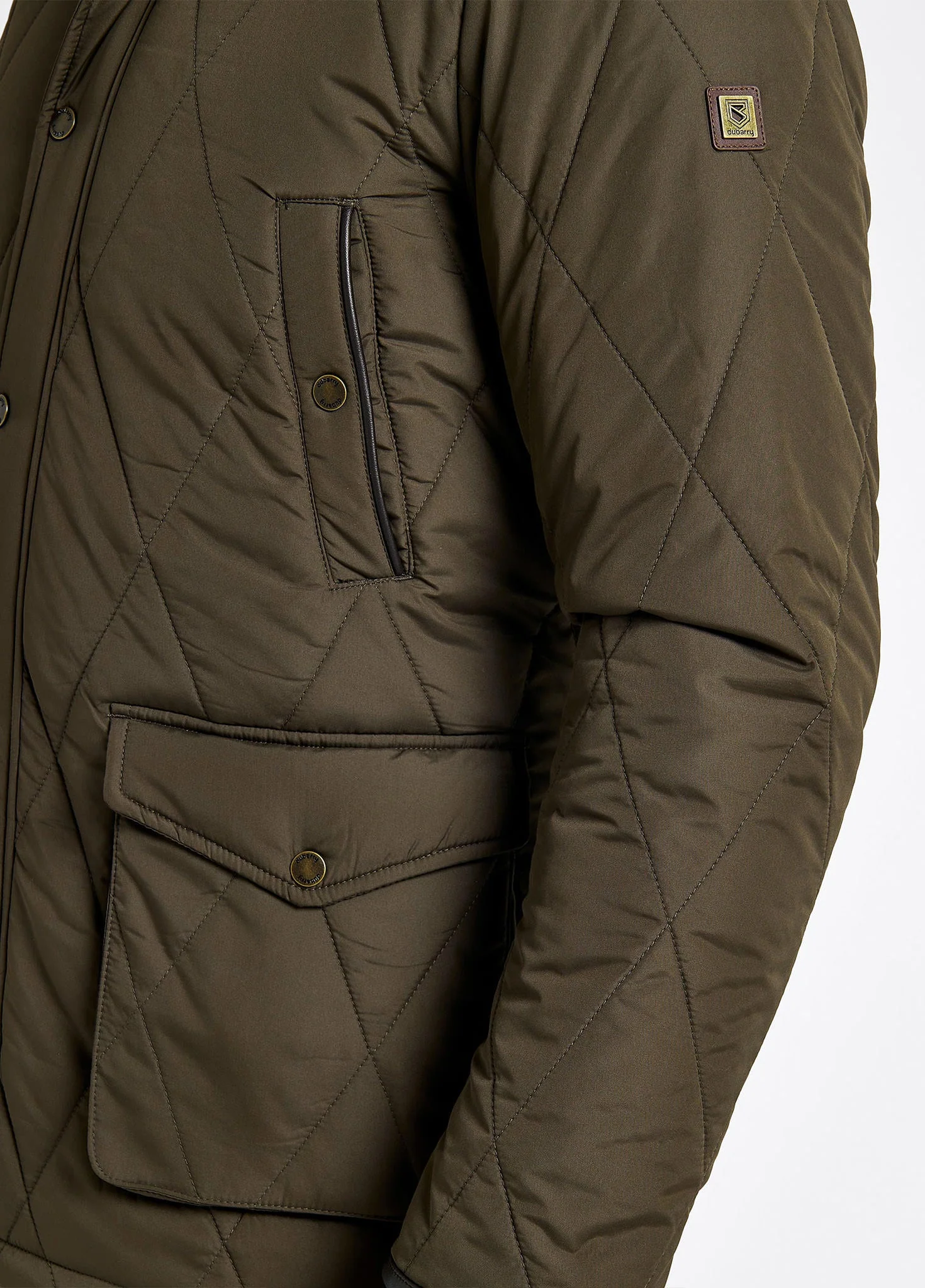 Farmley Men's Quilted Jacket - Olive