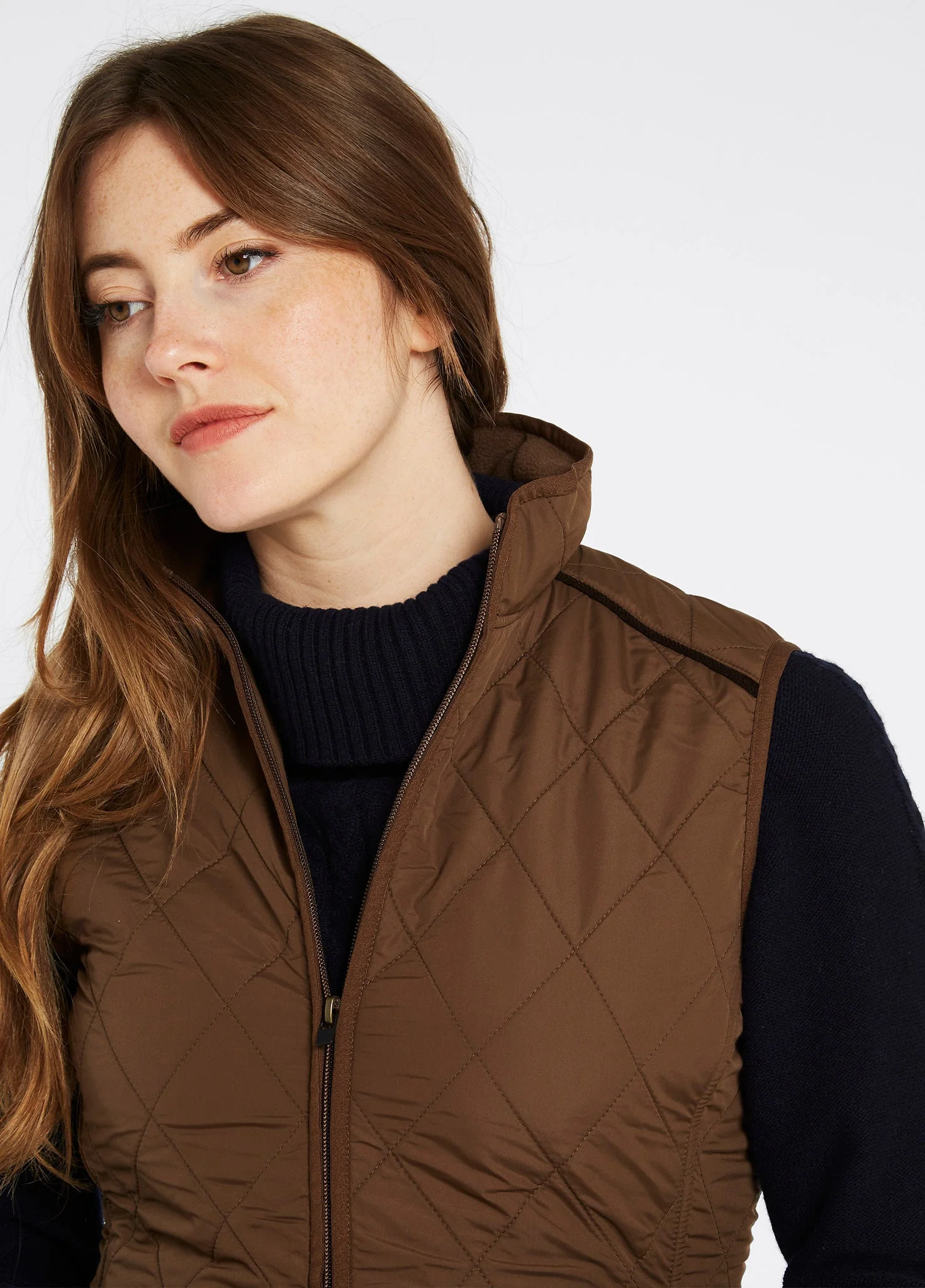 Heywood Ladies' Quilted Vest - Bronze