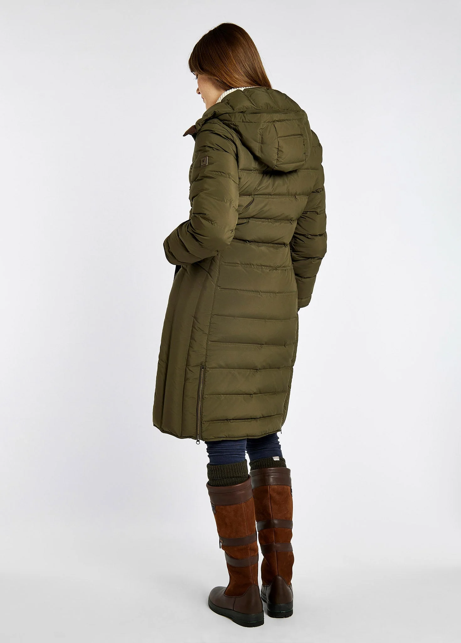 Meyers Ladies long length coat - Olive