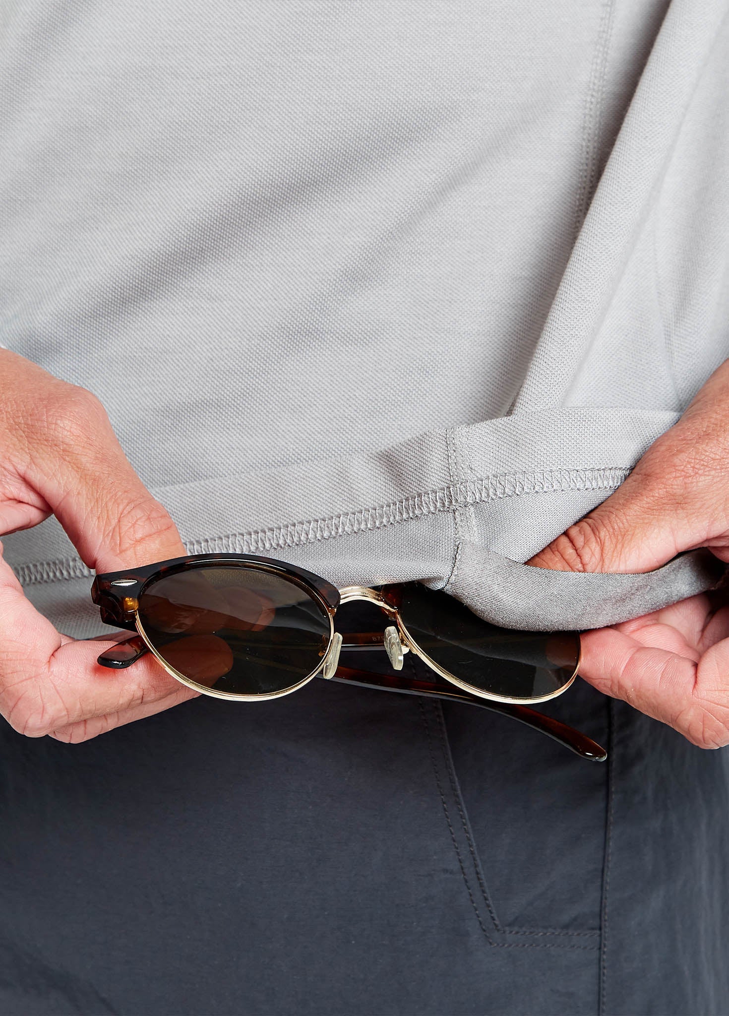 Freshford Mens Long-sleeved Polo - Platinum