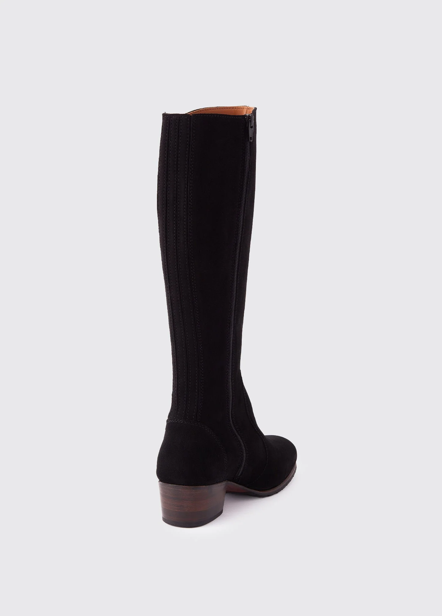 Downpatrick Knee High Suede Boot - Black