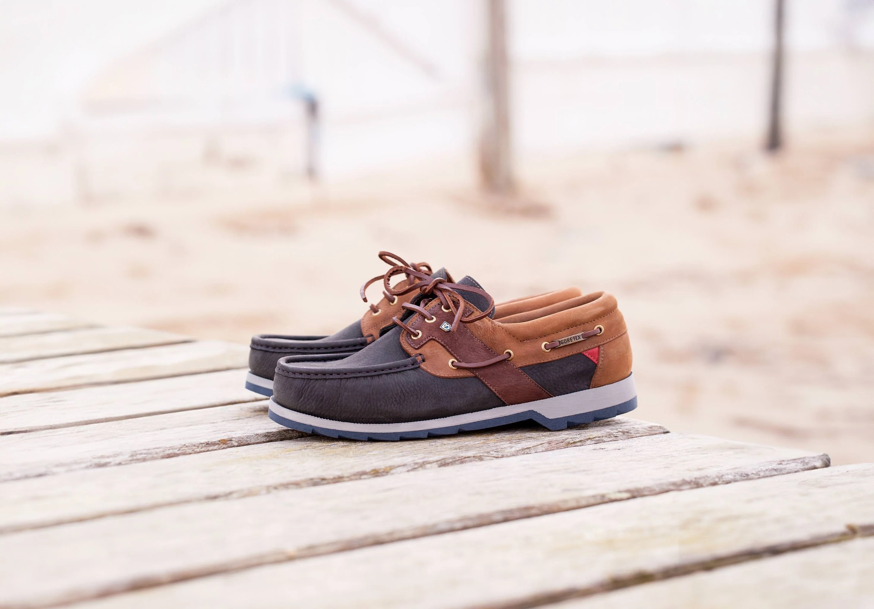 Clipper Boat Shoe - Navy/Brown
