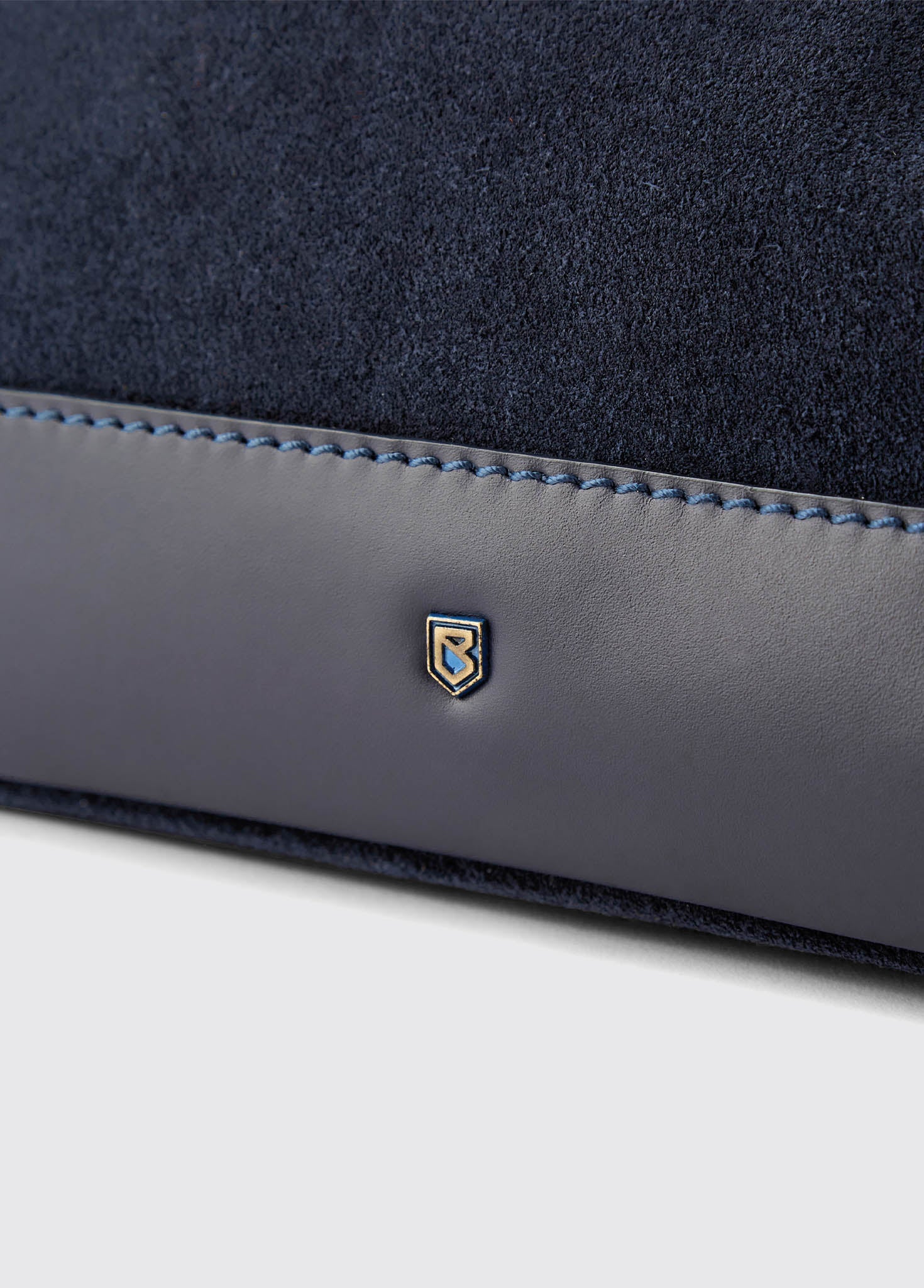 Millymount Ladies Suede Clutch - French Navy