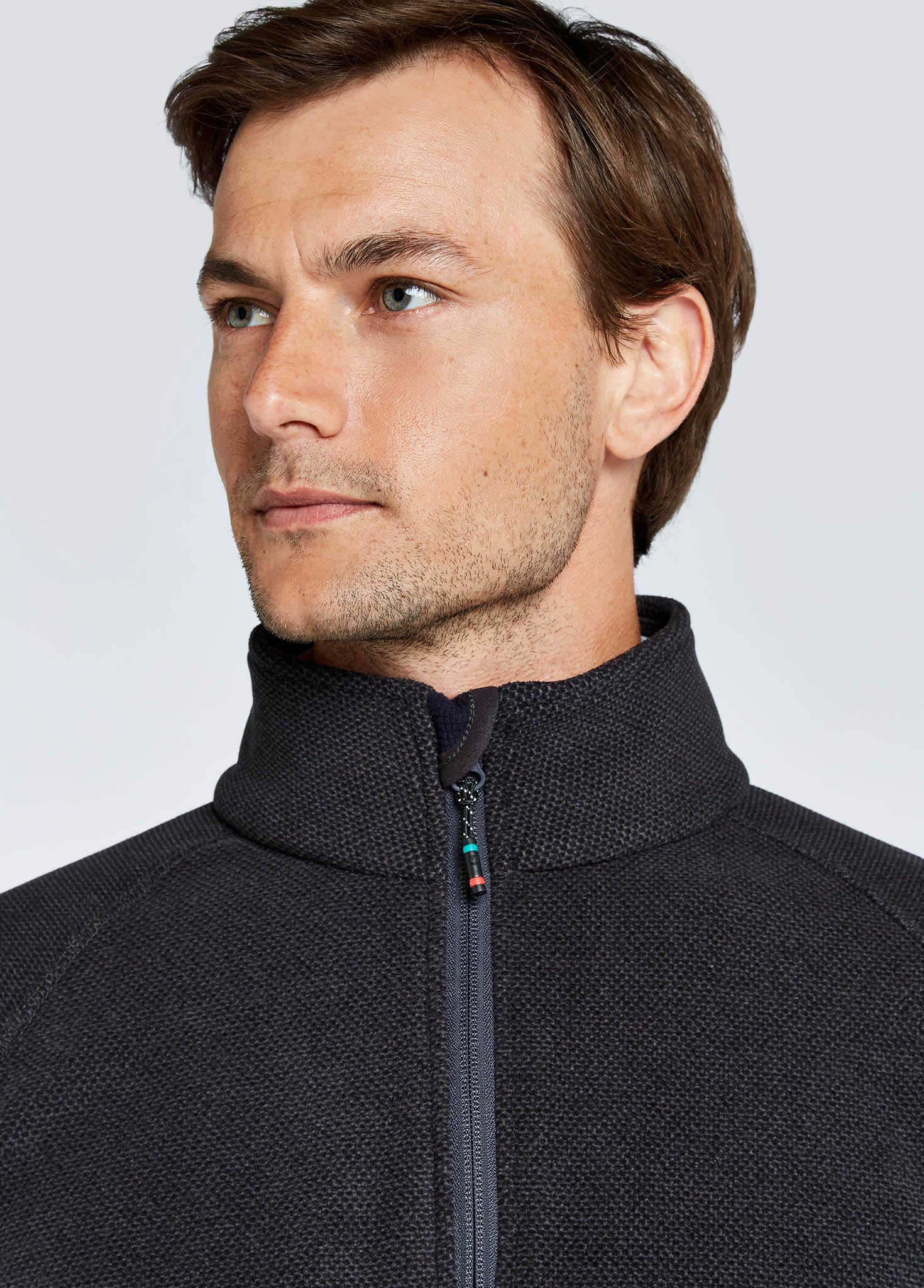 Monaco Mens Quarter-zip Fleece - Graphite